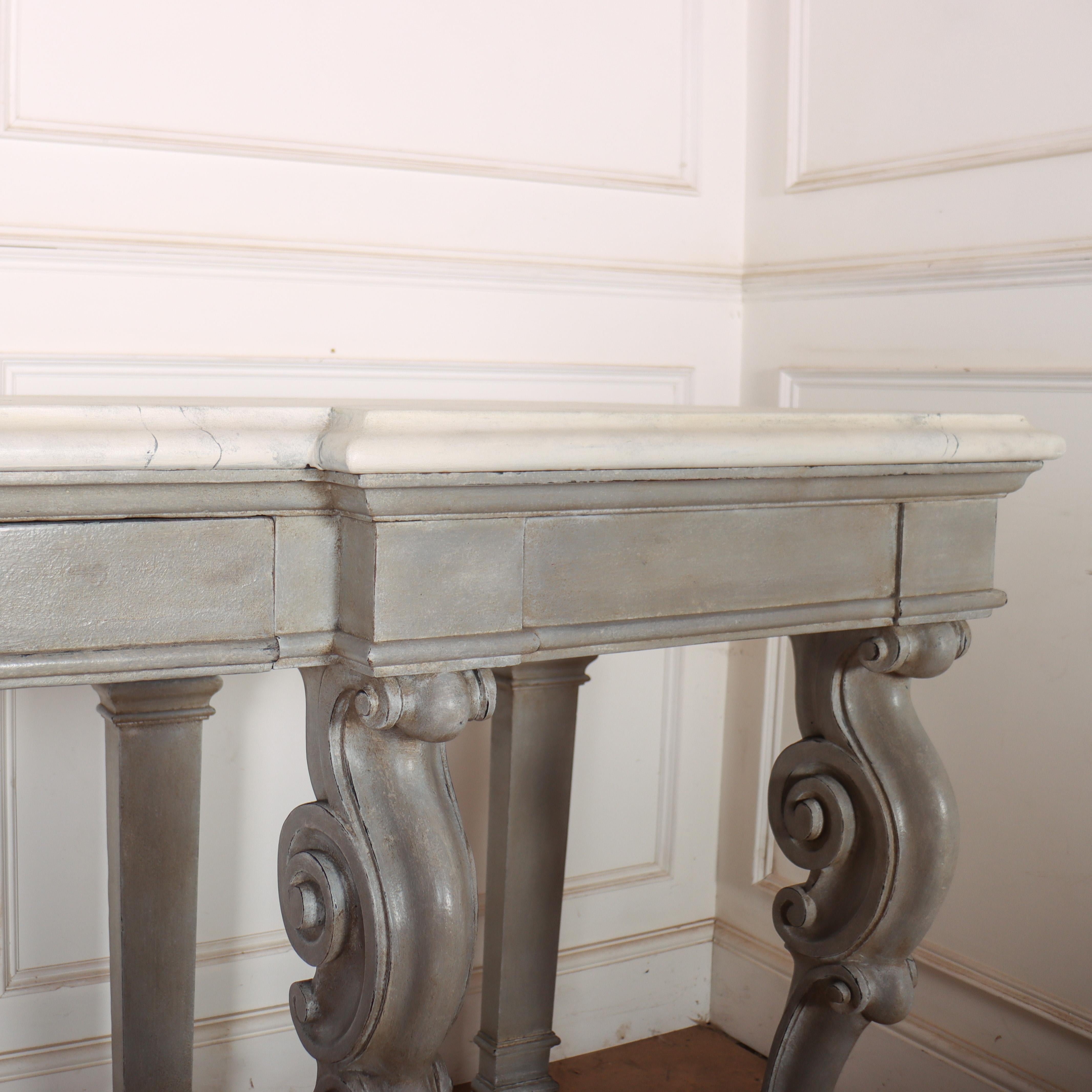 Oak Huge 19th Century Painted Console Table