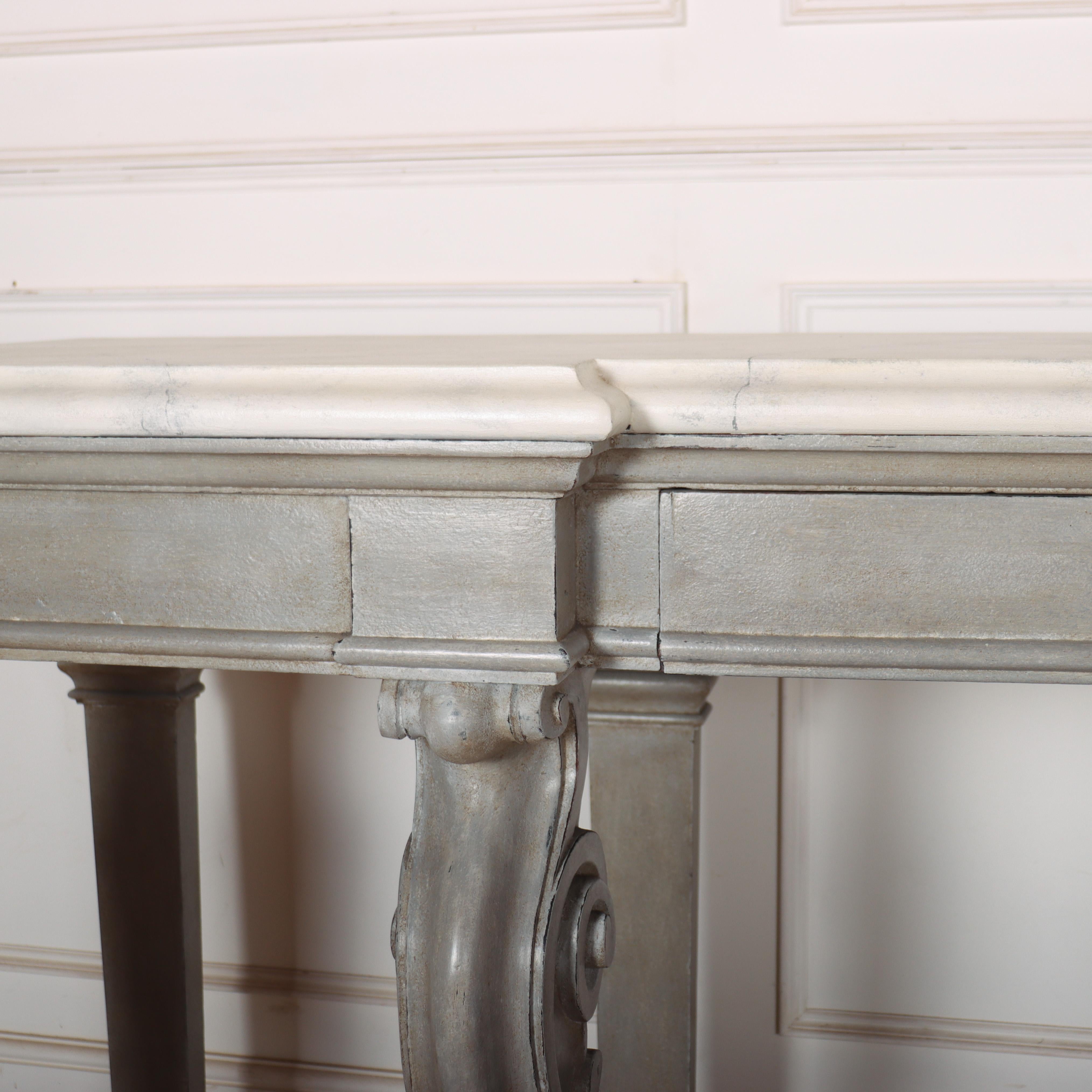 Huge 19th Century Painted Console Table 1
