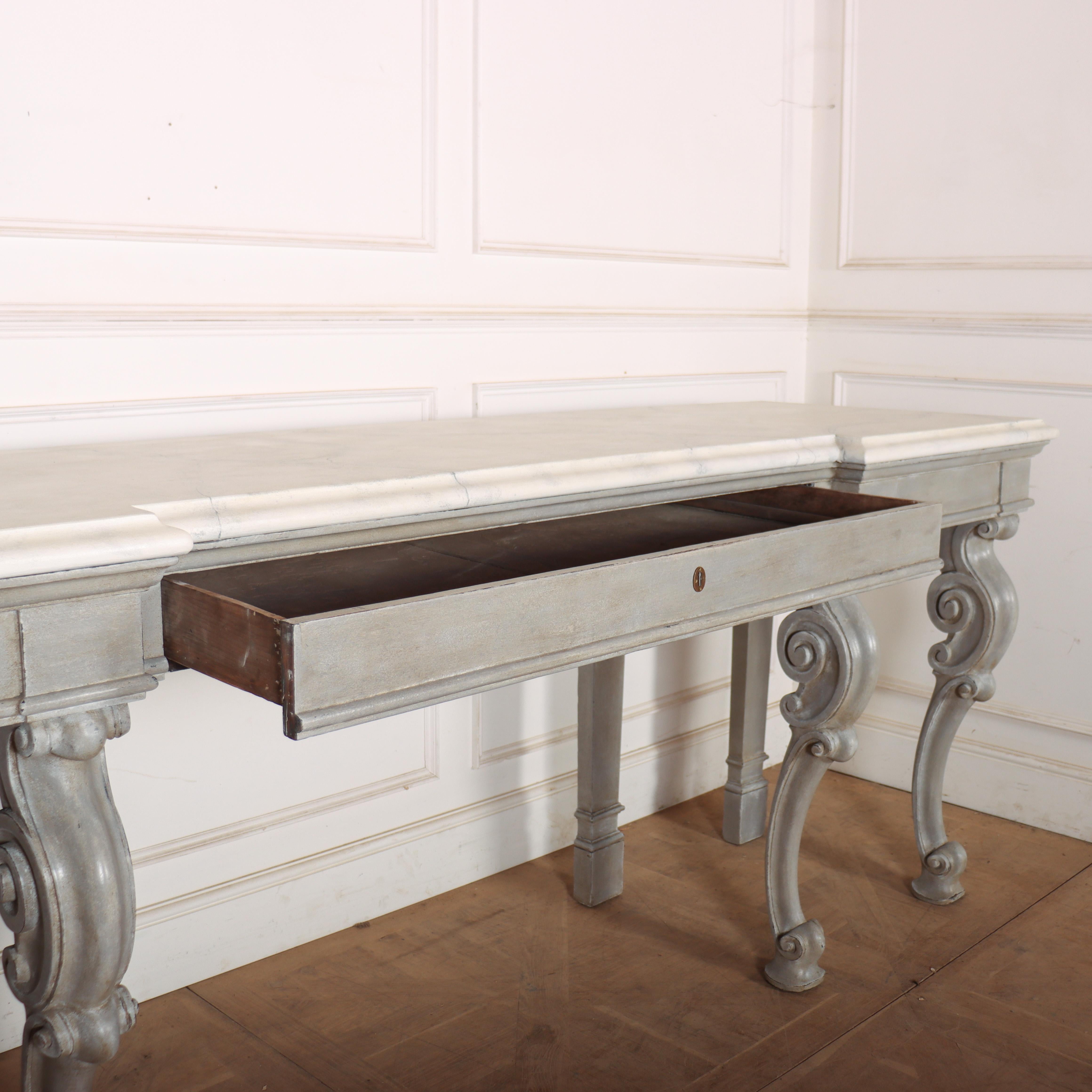 Huge 19th Century Painted Console Table 2