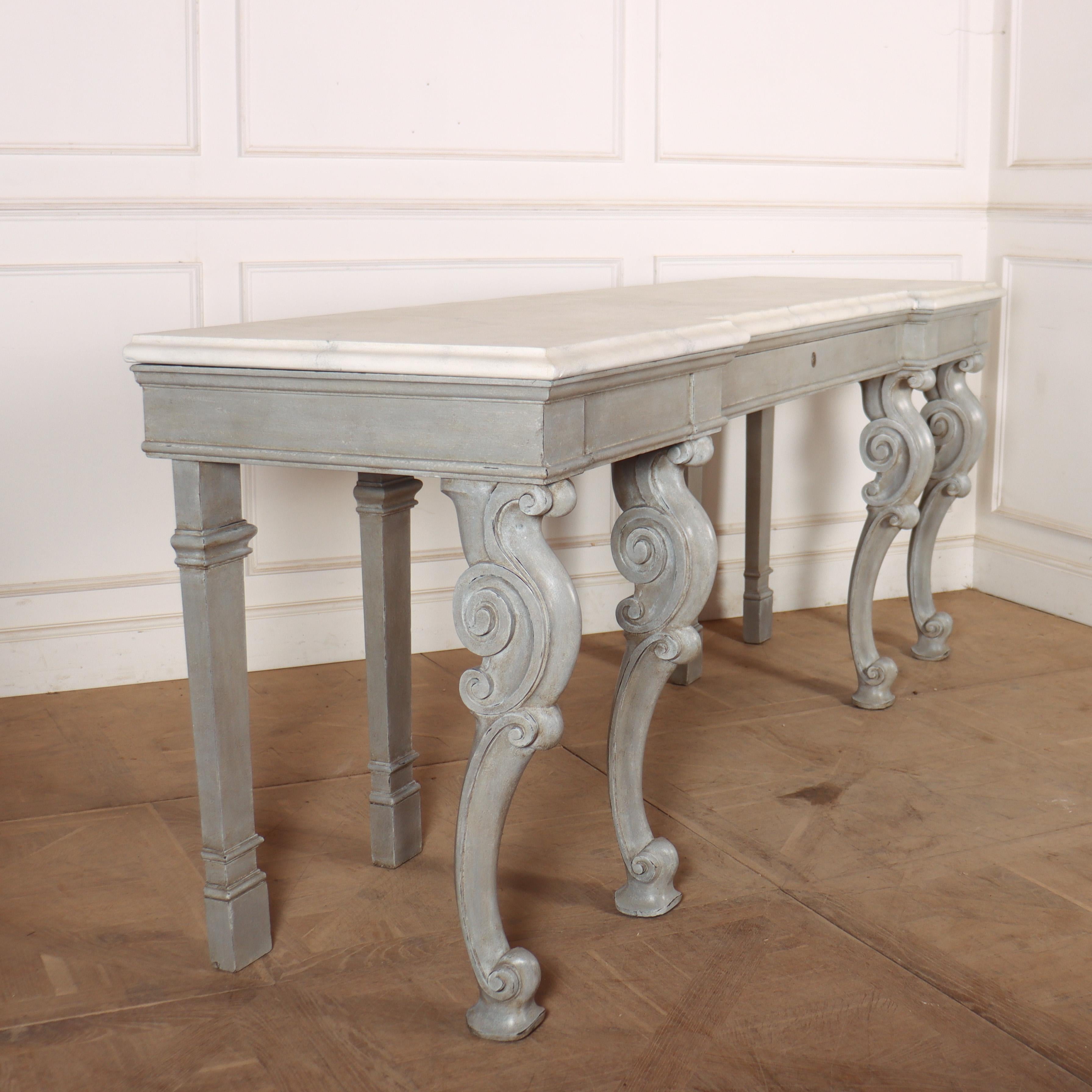 Huge 19th Century Painted Console Table 3