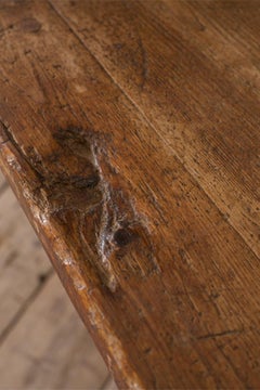 ENORME table de salle à manger en pin et orme du 19ème siècle
