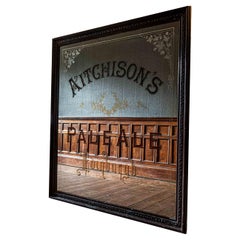 Antique Huge 19th Century 'Aitchisons' Pale Ale Edinburgh Brewery Advertising Mirror