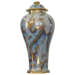 Énorme vase à lustre en forme de dragon, Wedgwood, vers 1925