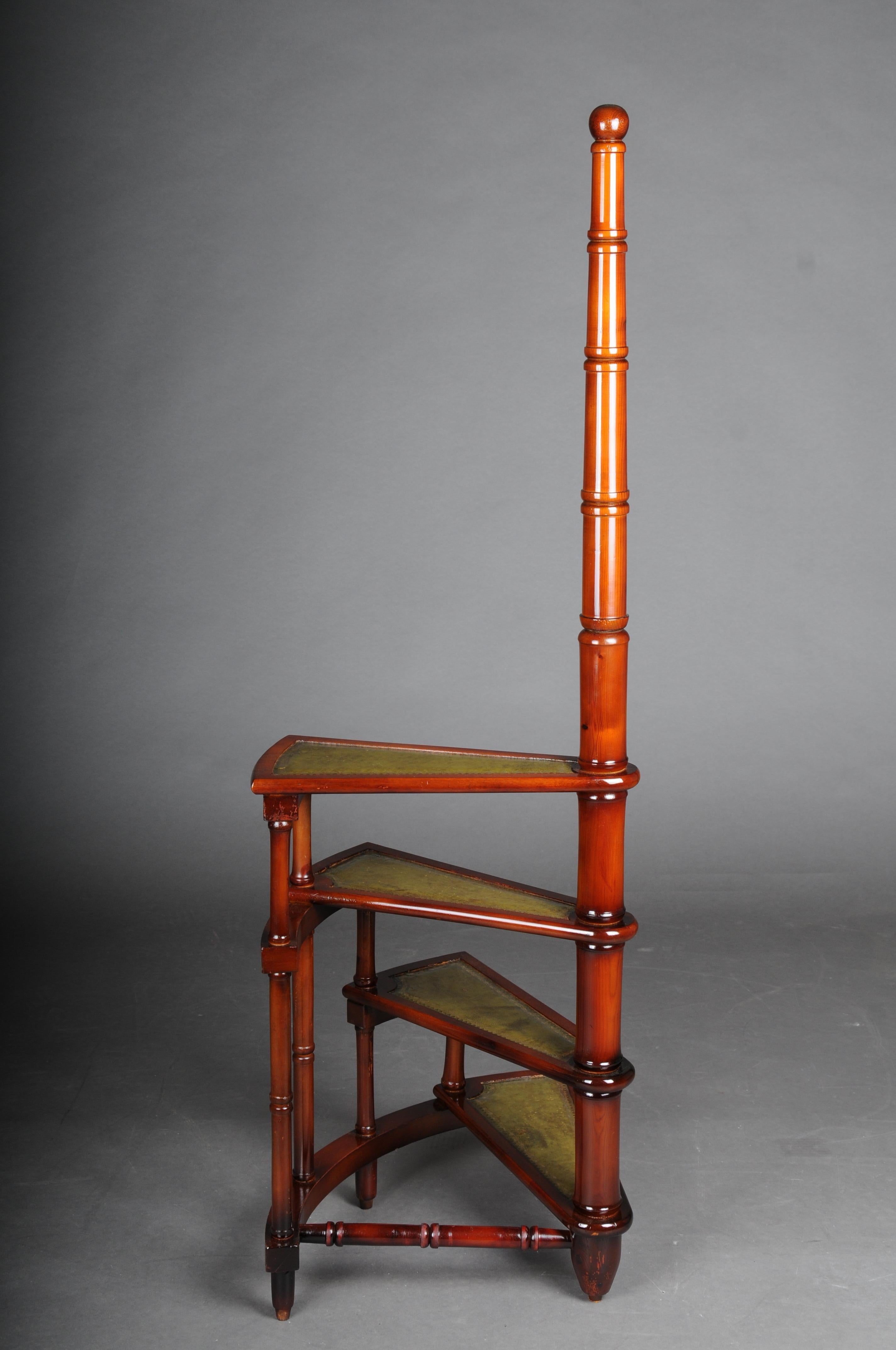 Leather Huge 20th Century Antique Library Ladder/Step Ladder, England