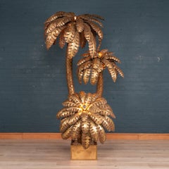 Huge 20th Century Palm Tree Floor Lamp by Maison Jansen, France, circa 1970
