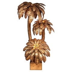 Huge 20th Century Palm Tree Floor Lamp by Maison Jansen, France, circa 1970 Huge 20th Century Palm Tree Floor Lamp by Maison Jansen, France, circa 1970