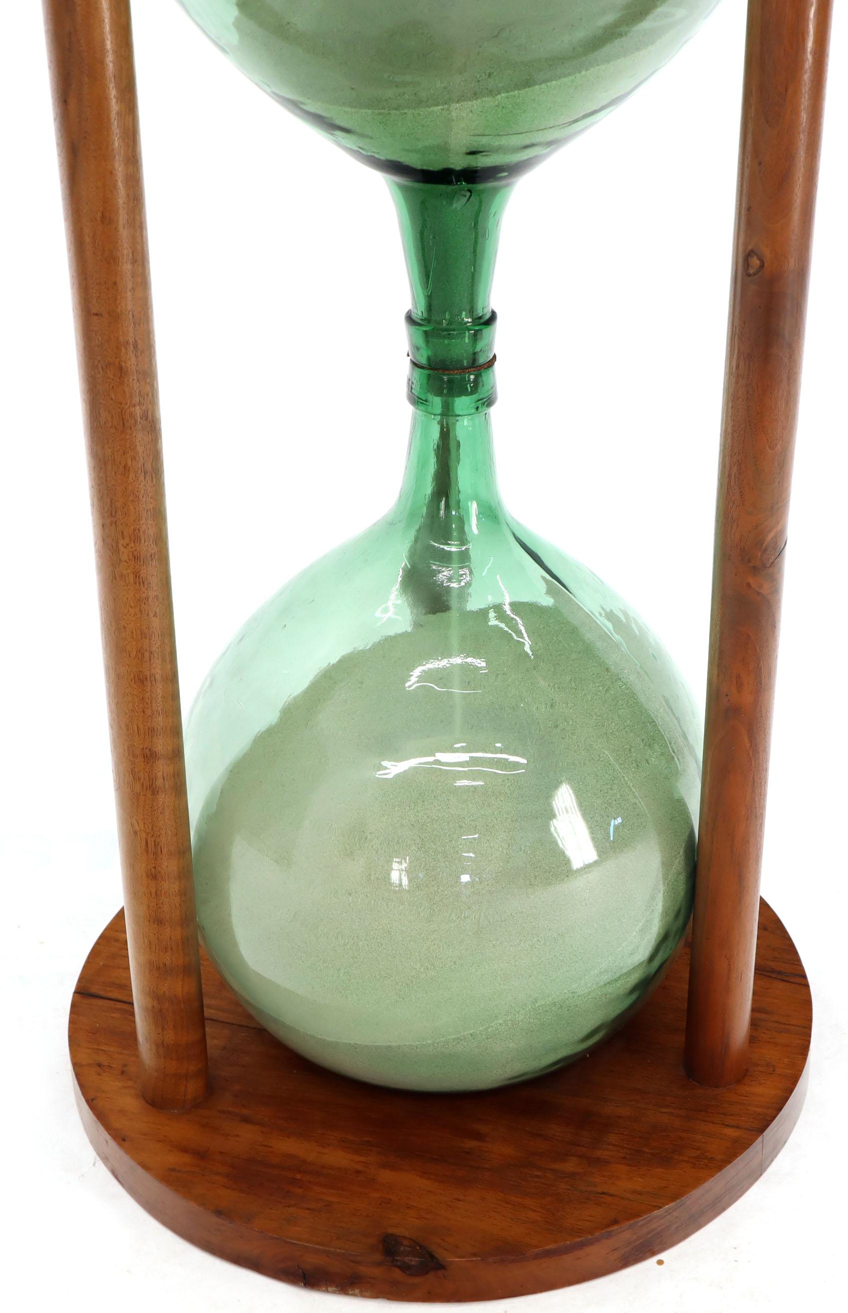 Huge 44” Tall Table Pedestal Sandglass Hourglass Timer Sculpture Artist 2