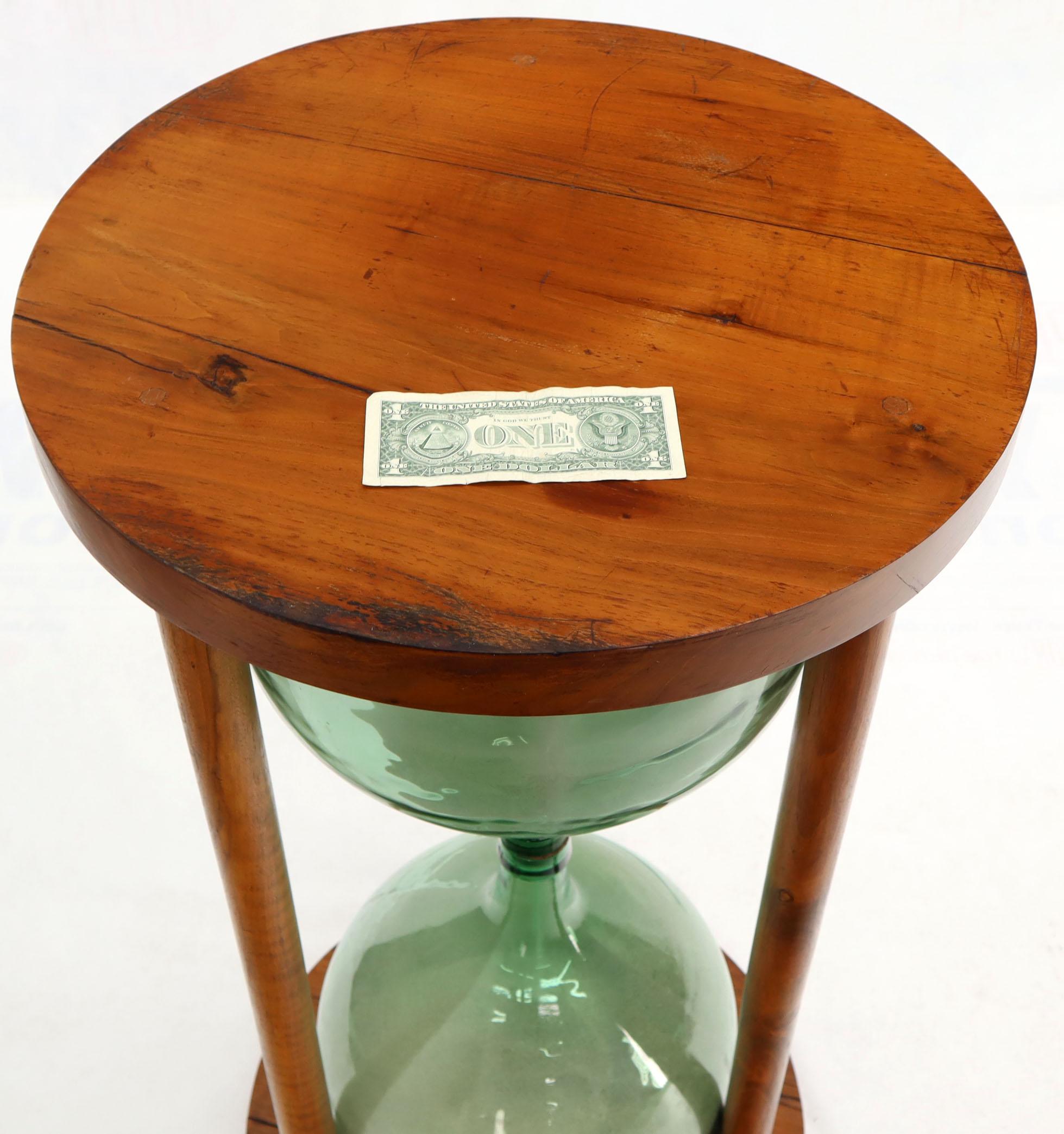 Huge 44” Tall Table Pedestal Sandglass Hourglass Timer Sculpture Artist 6