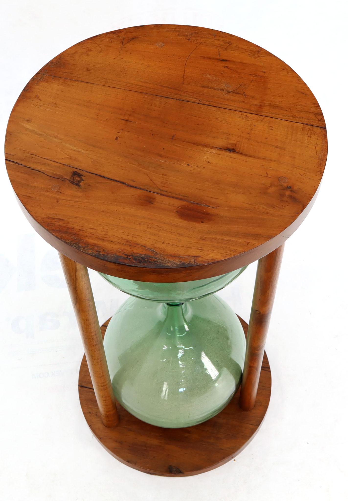20th Century Huge 44” Tall Table Pedestal Sandglass Hourglass Timer Sculpture Artist