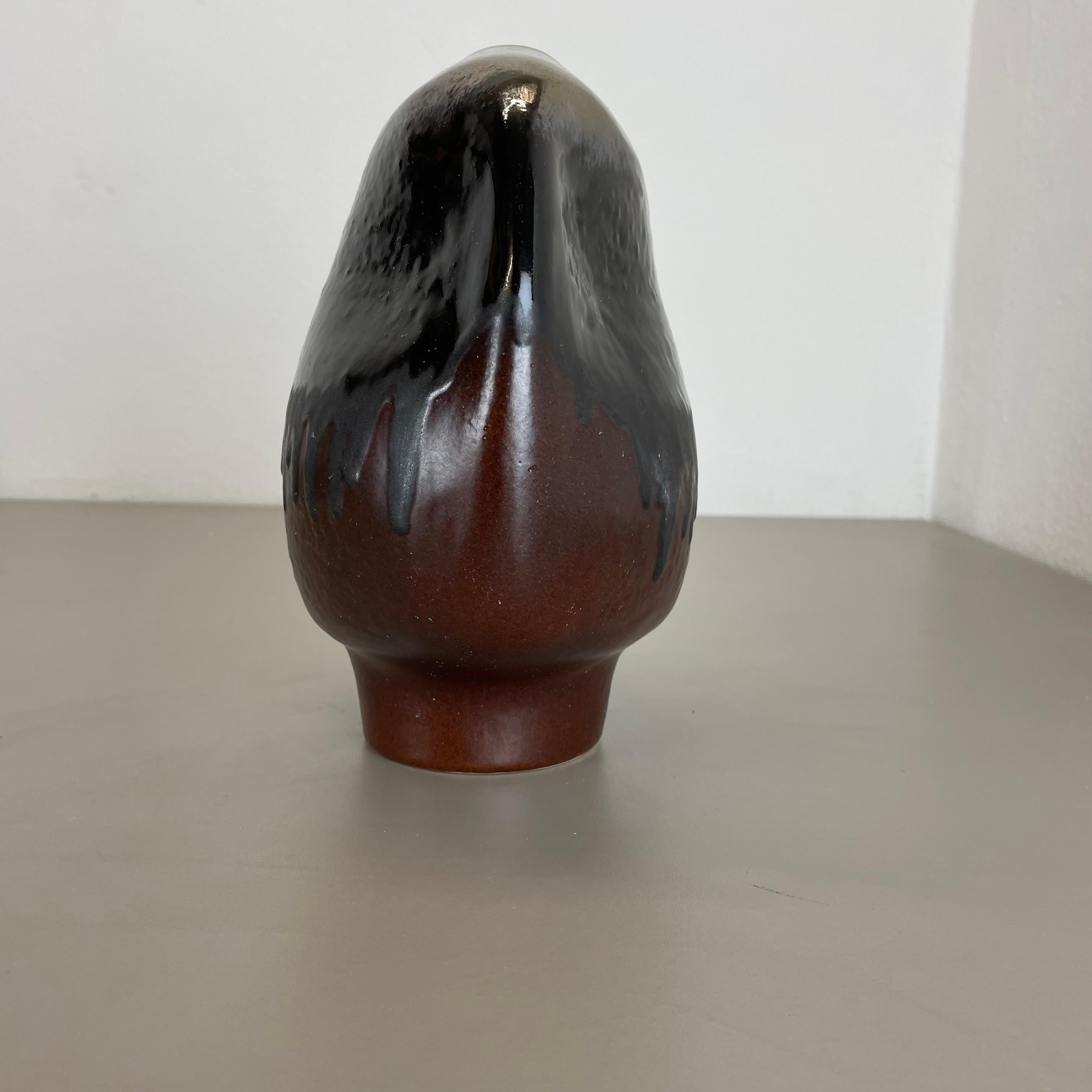 20th Century Huge 24cm Studio Pottery Vase Object by Heiner Balzar for Steuler, Germany, 1970 For Sale