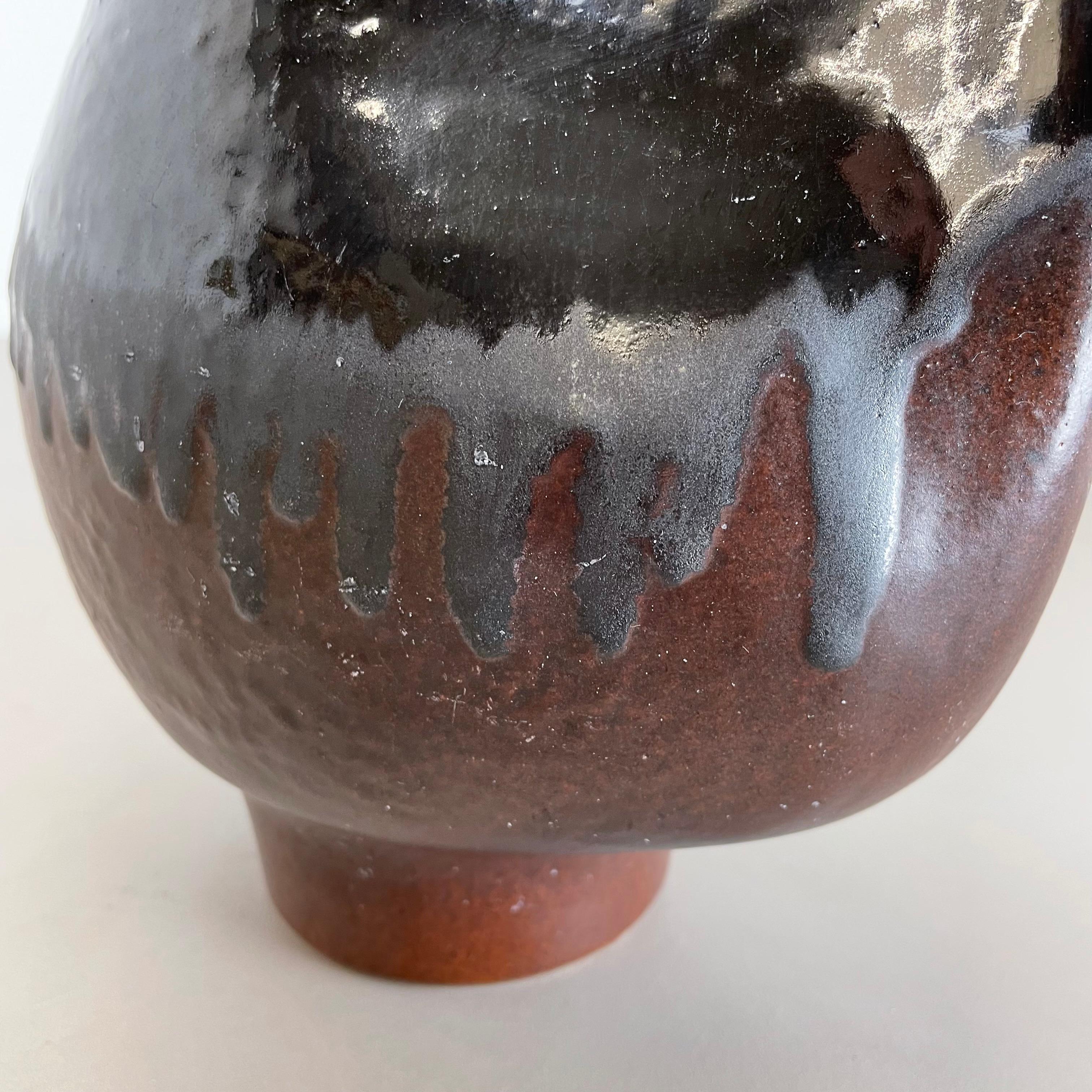 Huge 24cm Studio Pottery Vase Object by Heiner Balzar for Steuler, Germany, 1970 For Sale 1