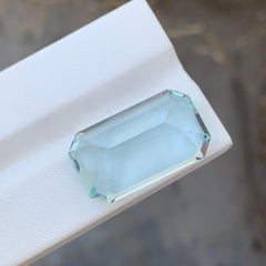 Huge 25.60 Carats Natural Loose Aquamarine Emerald Shape For Necklace Jewellery