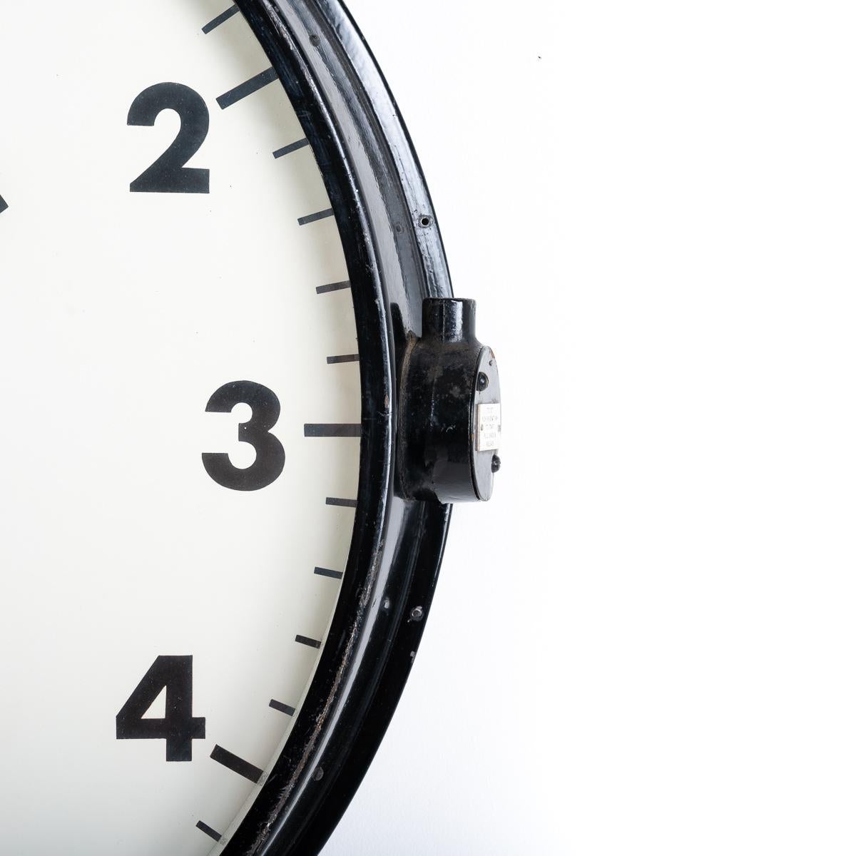 Huge 27" Gent of Leicester Vintage Railway Station Clock For Sale at 1stDibs