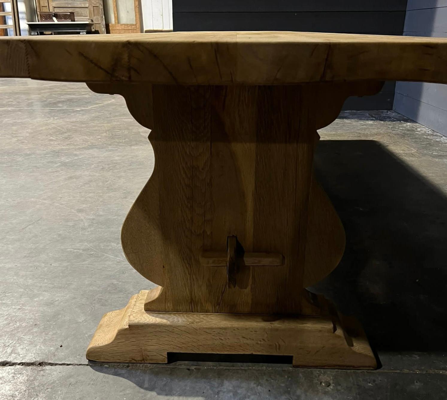 Huge 3 Meter French Bleached Oak Farmhouse Dining Table  4