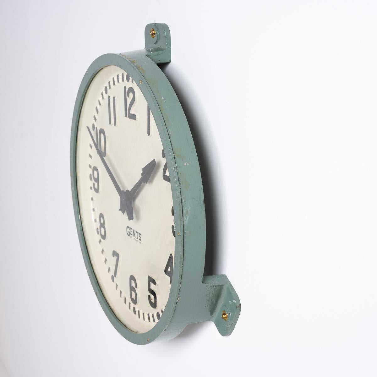 Huge 30 Inch Diameter Cast Iron Railway Station Clock By Gents Of Leicester 2