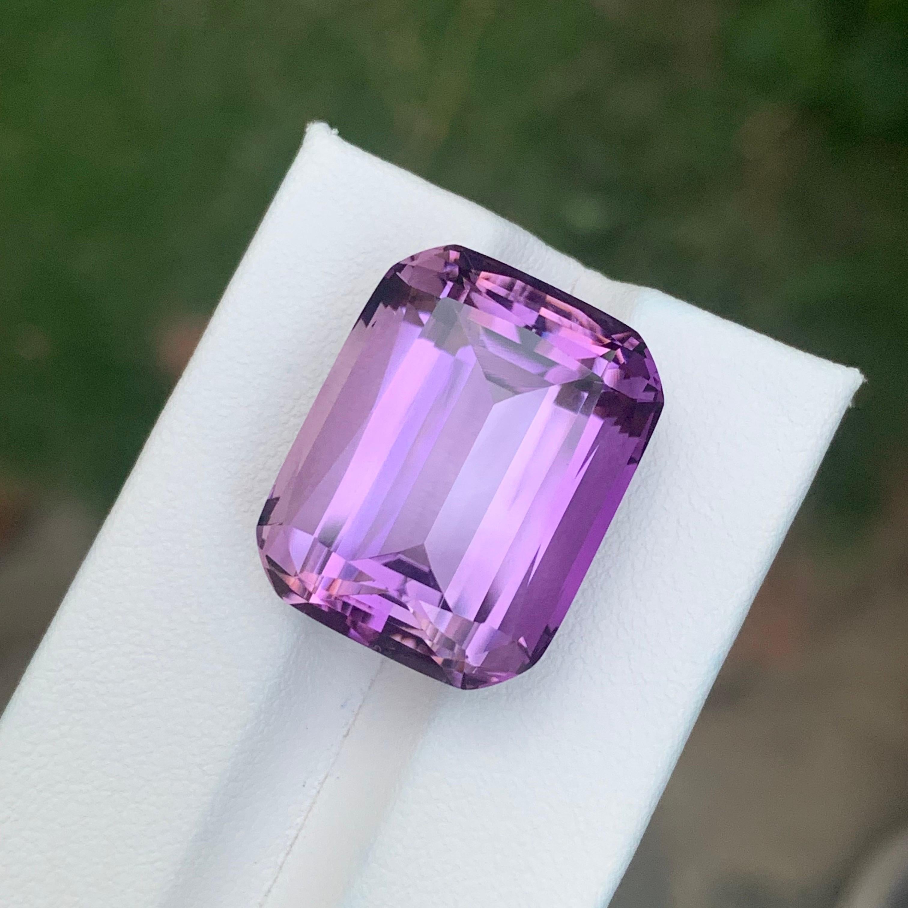 Cushion Cut Huge 31.00 Carat Natural Loose Amethyst Cushion Shape Gemstone For Sale