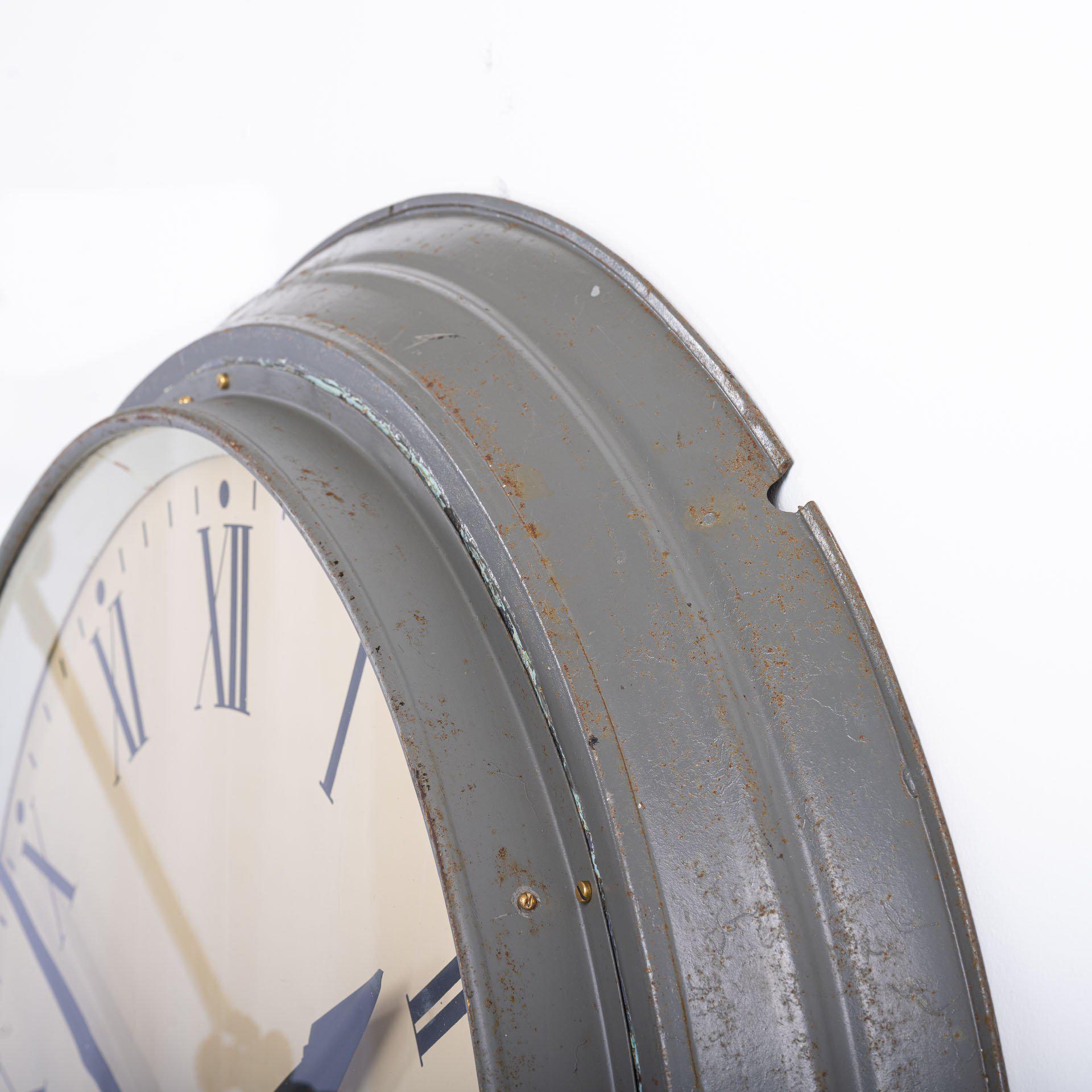 Huge Antique Station Clock by Gents of Leicester 2