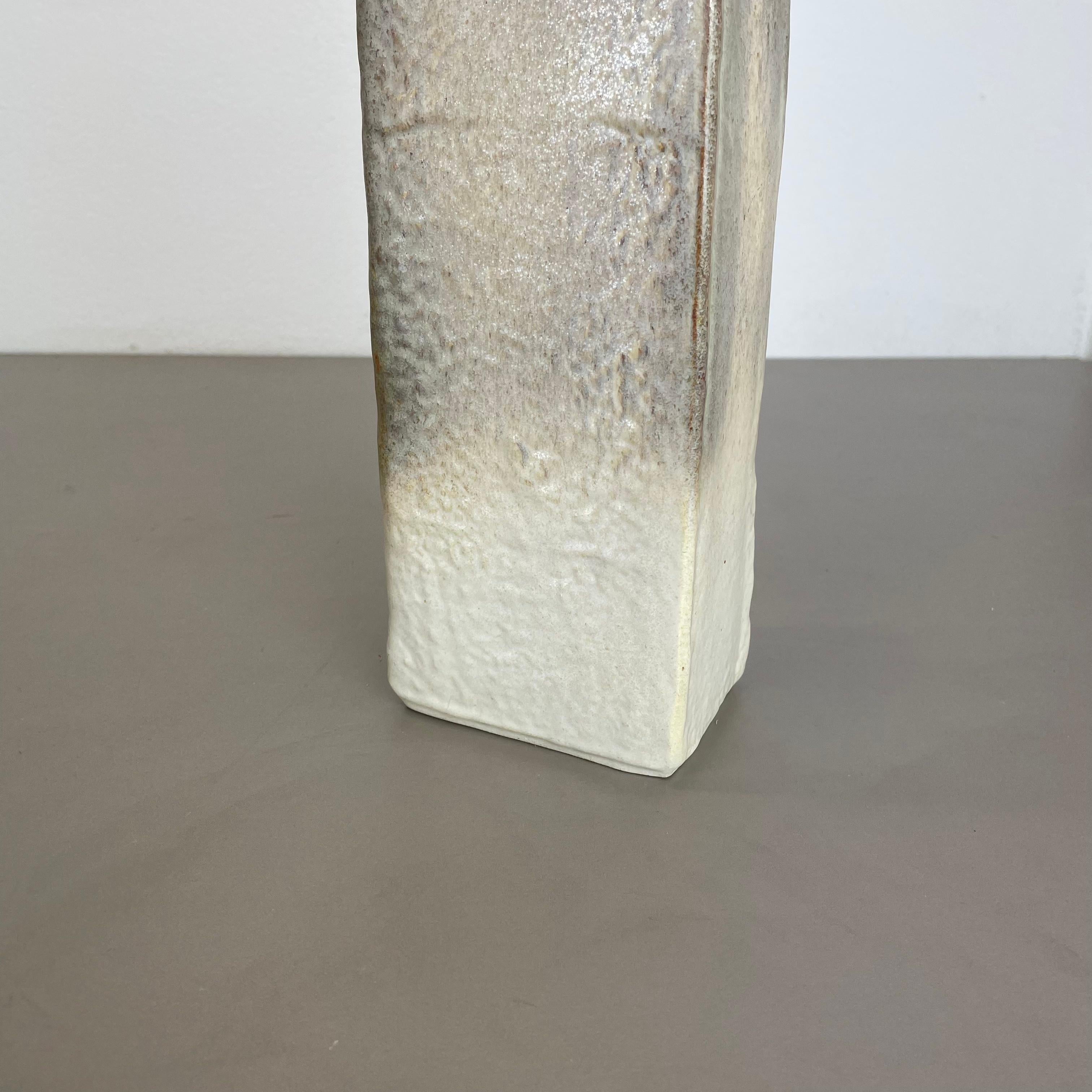 20th Century Huge 33cm ceramic Pottery Vase Object by Heiner Balzar for Steuler, Germany 1970 For Sale