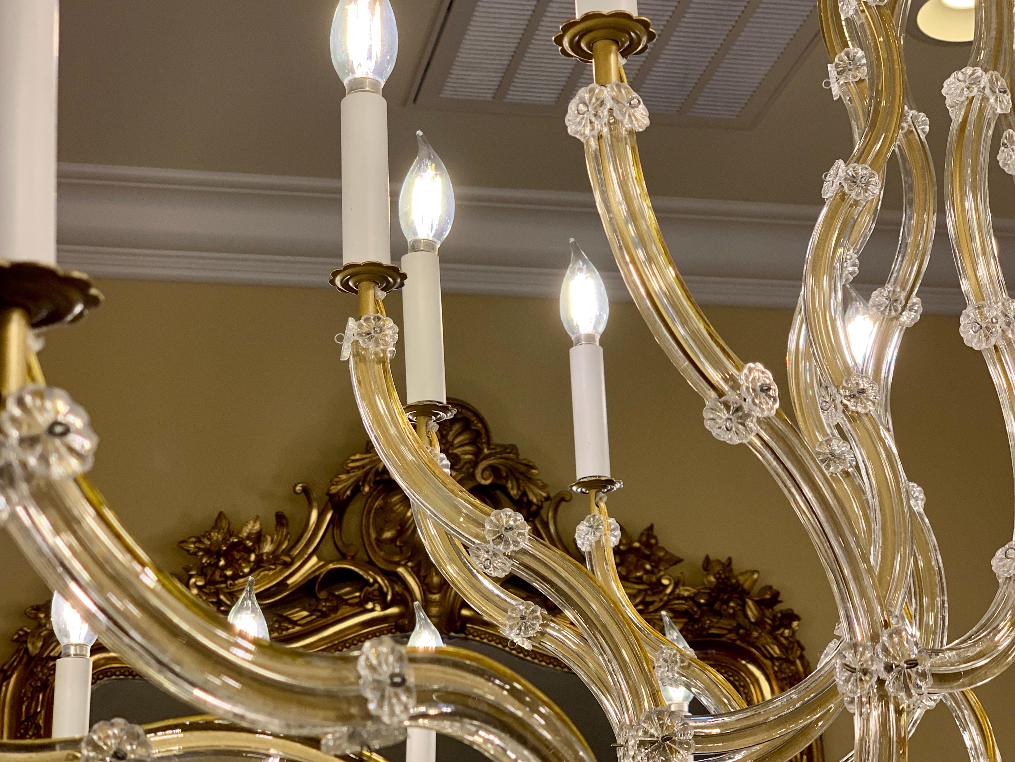 Huge 37 Light Maria Theresa Empire Swarovski Crystal Olde World Gold Chandelier 6