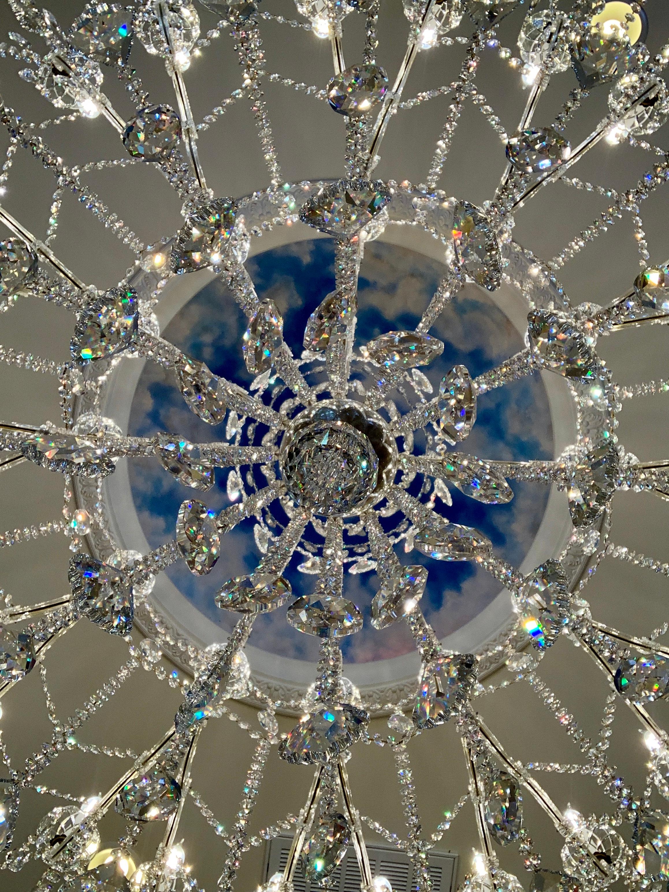 Huge 37 Light Maria Theresa Empire Swarovski Crystal Olde World Gold Chandelier 2