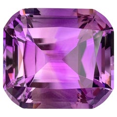 Huge 38.55 Carat Natural Loose Amethyst Cushion Shape Gemstone