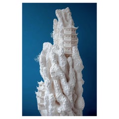 Große 3D-Skulptur eines chinesischen Tempelgebirges aus Farbe von Secunda (geb. 1976)