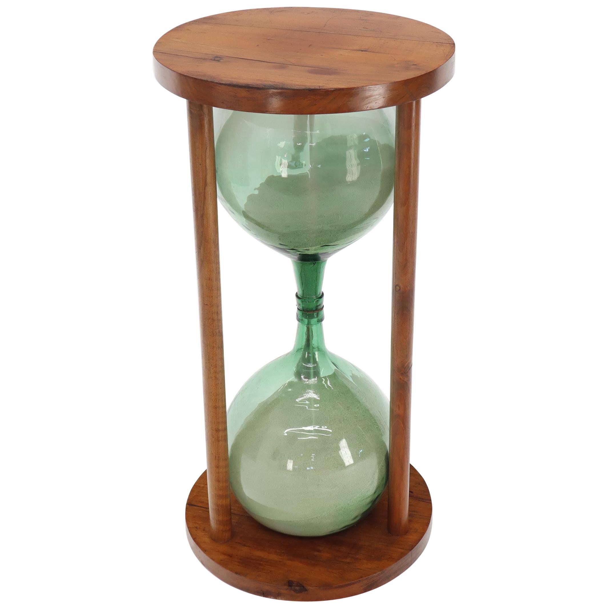 Huge 44” Tall Table Pedestal Sandglass Hourglass Timer Sculpture Artist
