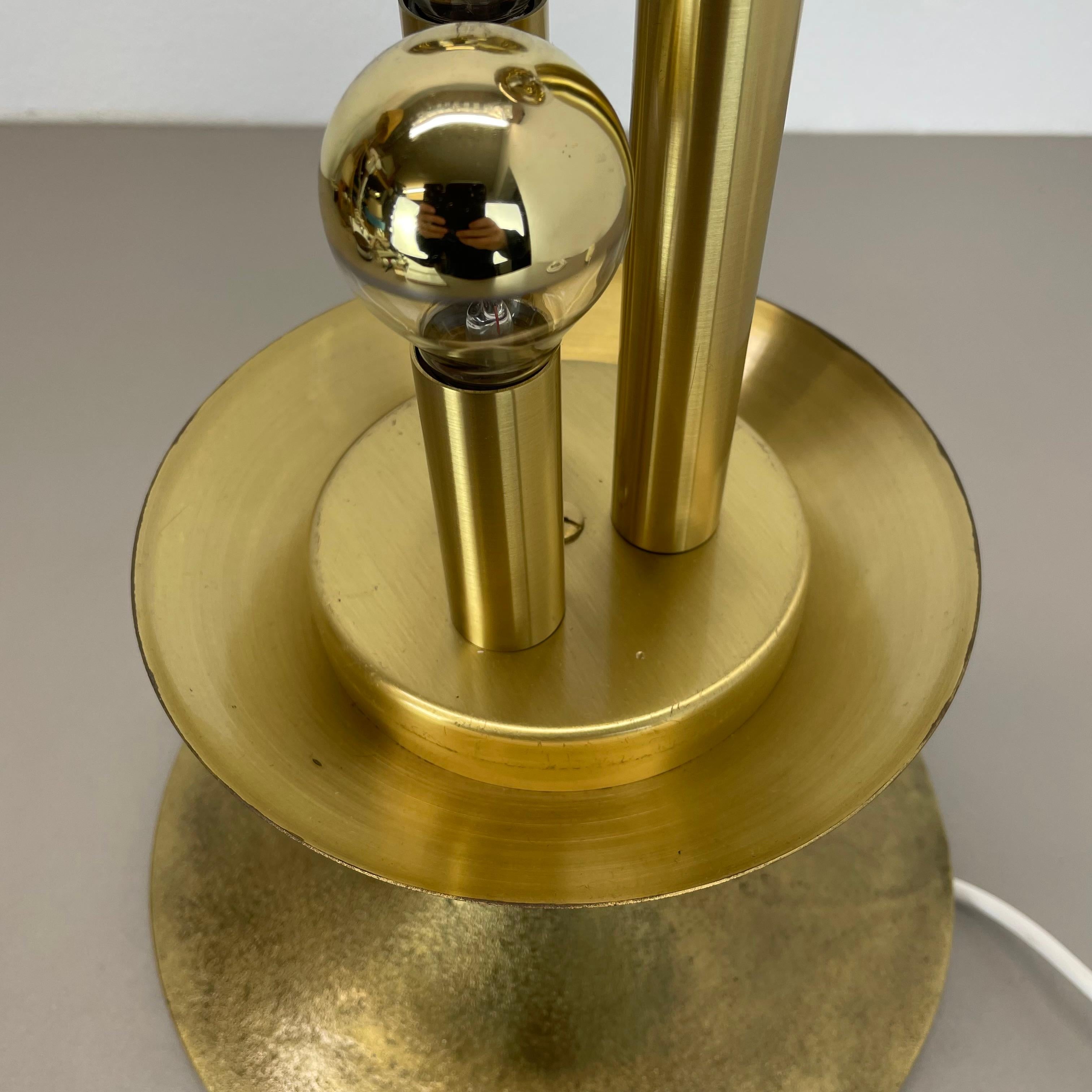 enorme Lámpara de mesa BOLA de latón estilo Hollywood Regency de 44 cm, Italia Años 70 en venta 3