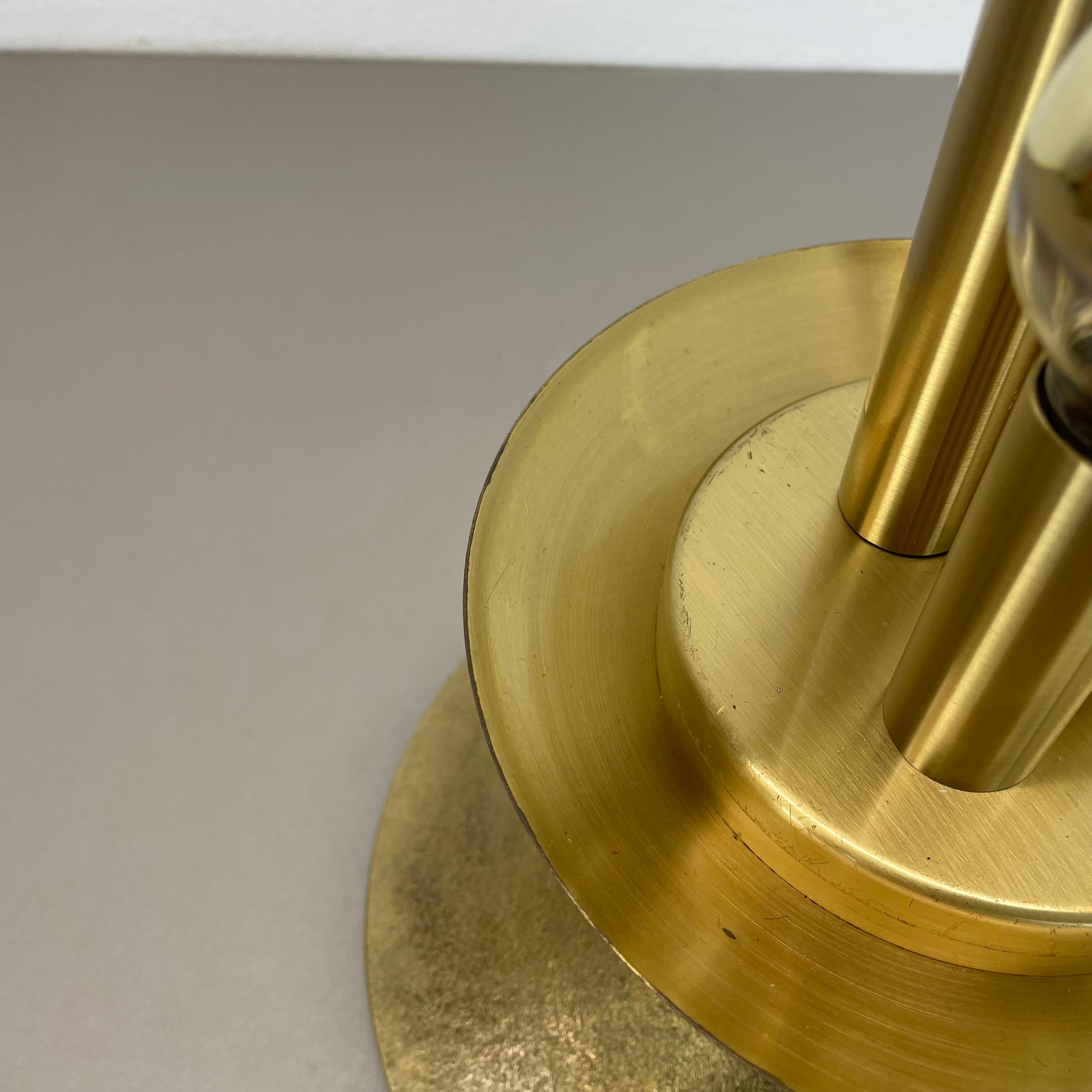 enorme Lámpara de mesa BOLA de latón estilo Hollywood Regency de 44 cm, Italia Años 70 en venta 4