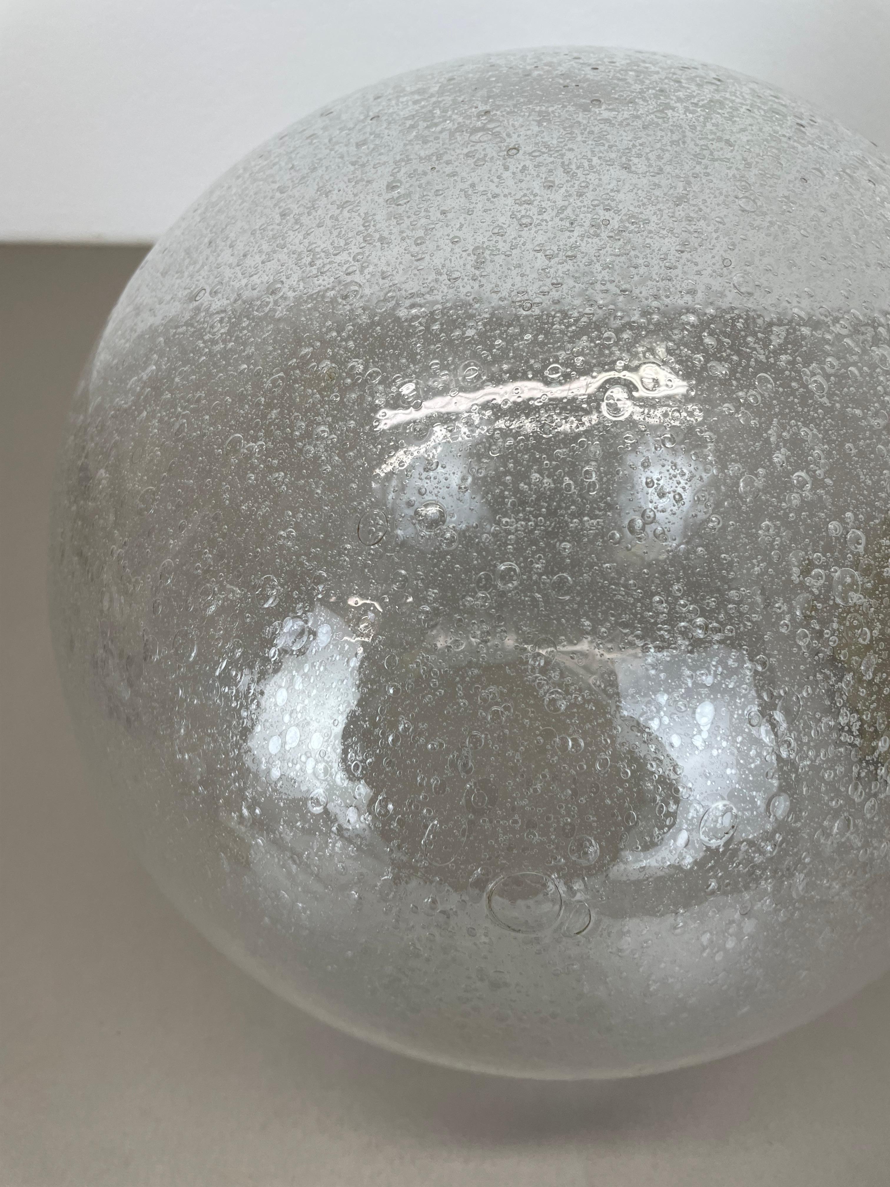 enorme Lámpara de mesa BOLA de latón estilo Hollywood Regency de 44 cm, Italia Años 70 en venta 9