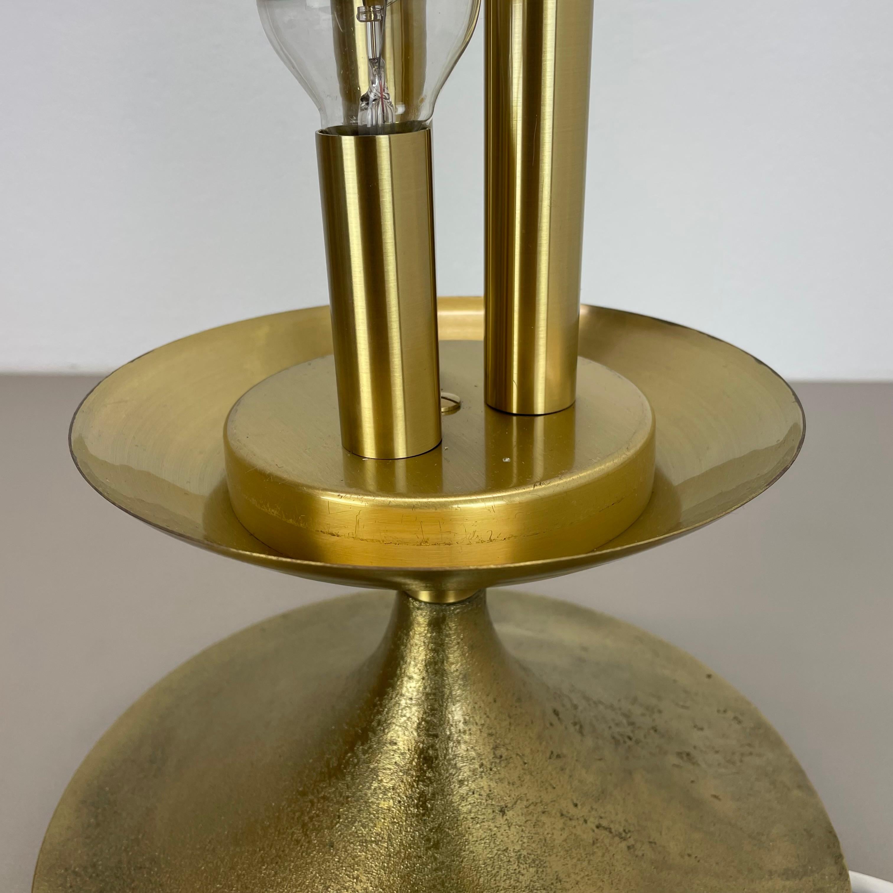 enorme Lámpara de mesa BOLA de latón estilo Hollywood Regency de 44 cm, Italia Años 70 en venta 1