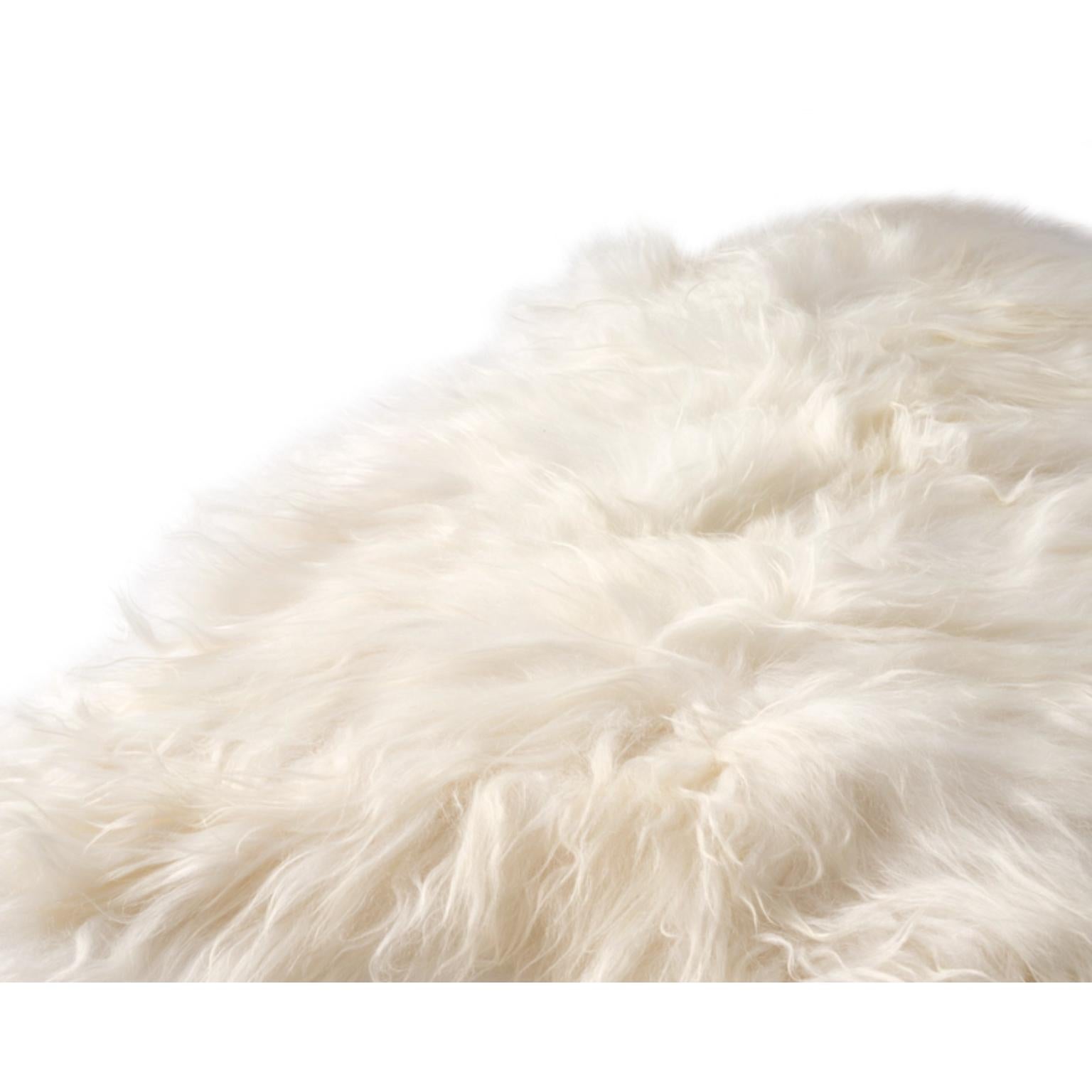 Swedish Huge 5 Sheepskin Rug by Cuero Design For Sale