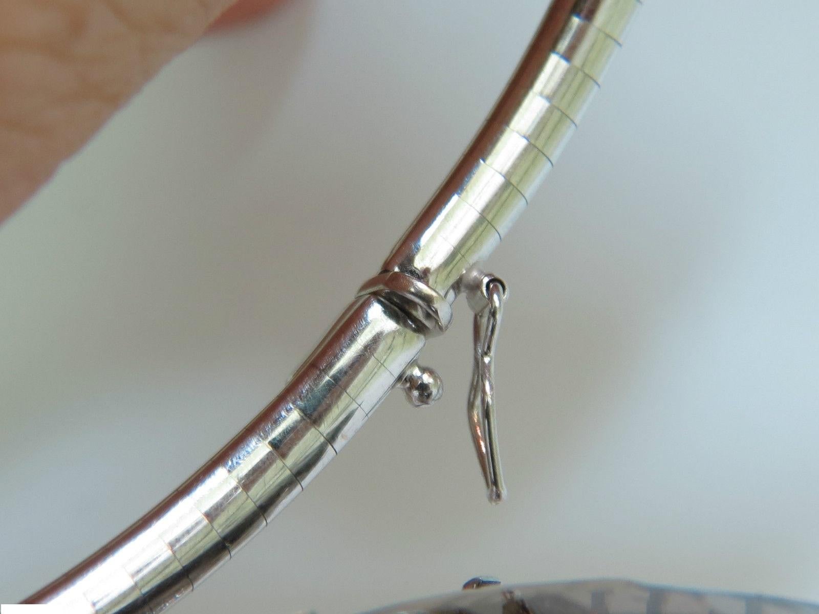 Enorme collana di diamanti con topazio marrone naturale da 52,34 carati e Omega 14KT A+ in vendita 2