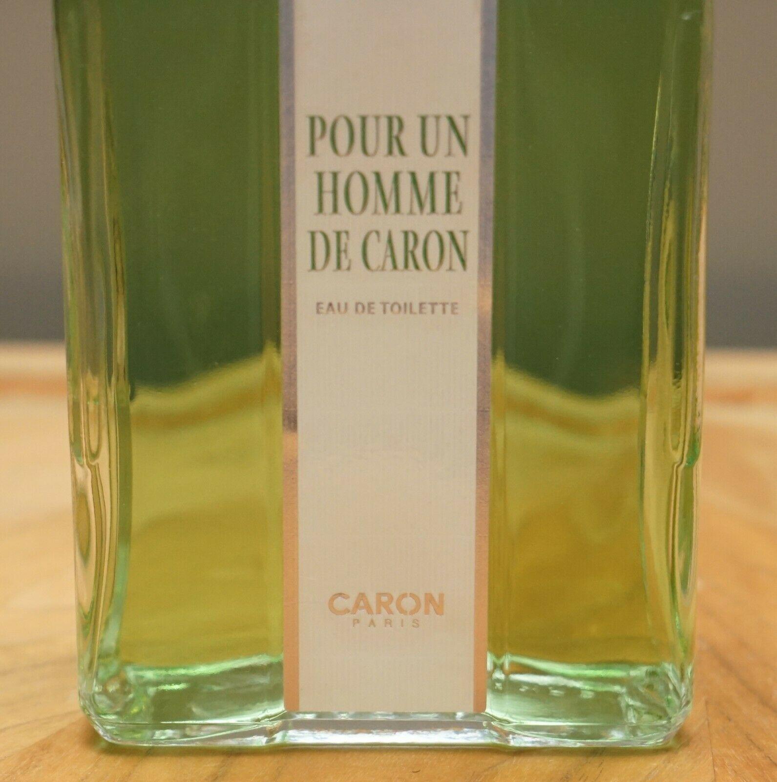 Art Deco Huge 750ml Giant Display Bottle with Real Pour Un Homme De Caron Paris Purfume