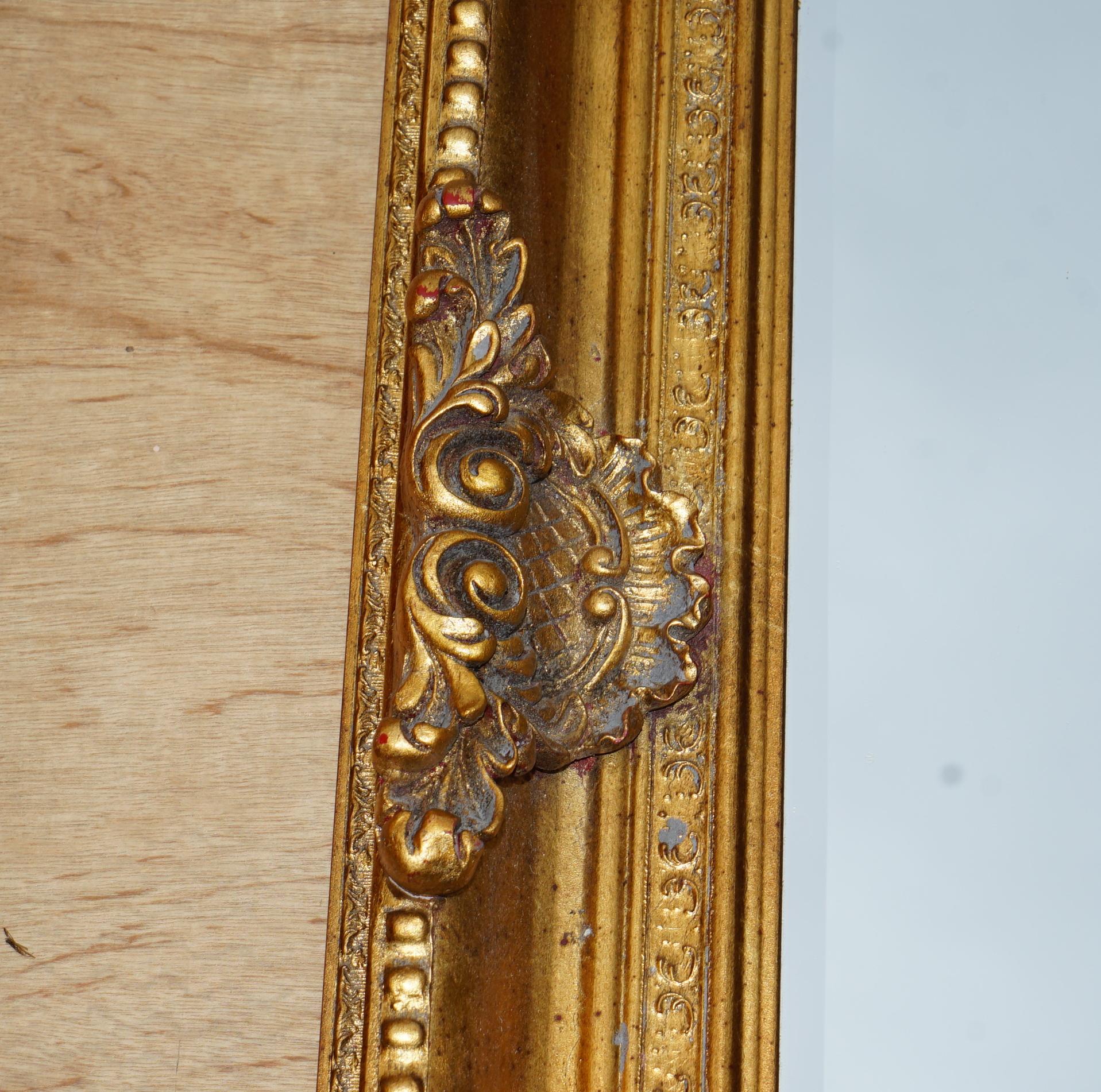 Huge French Giltwood Antique Style Wall Mirror That Defines a Room 2