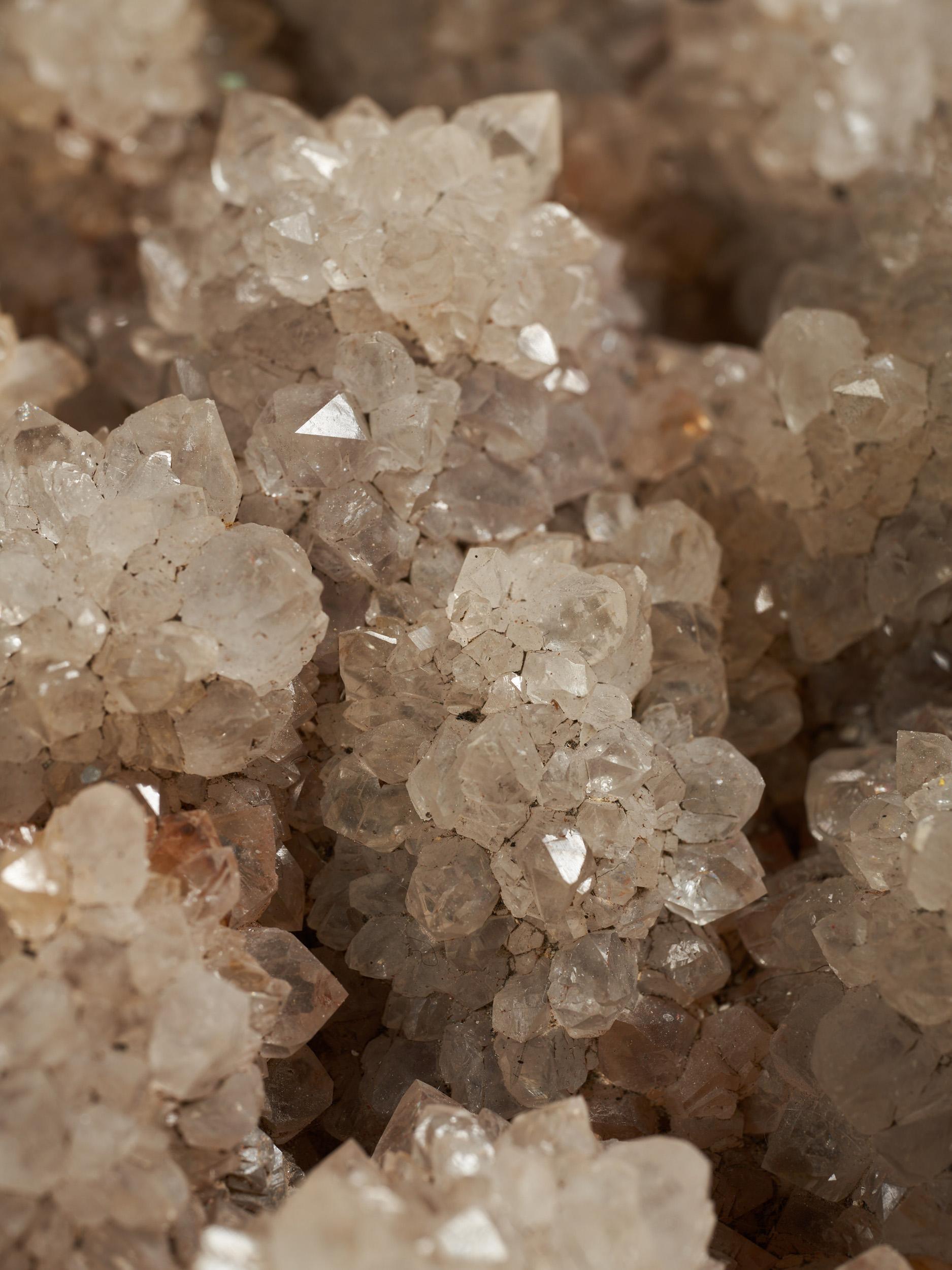 Rose Quartz Huge Pinkish Quartz Crystal Covered Rock