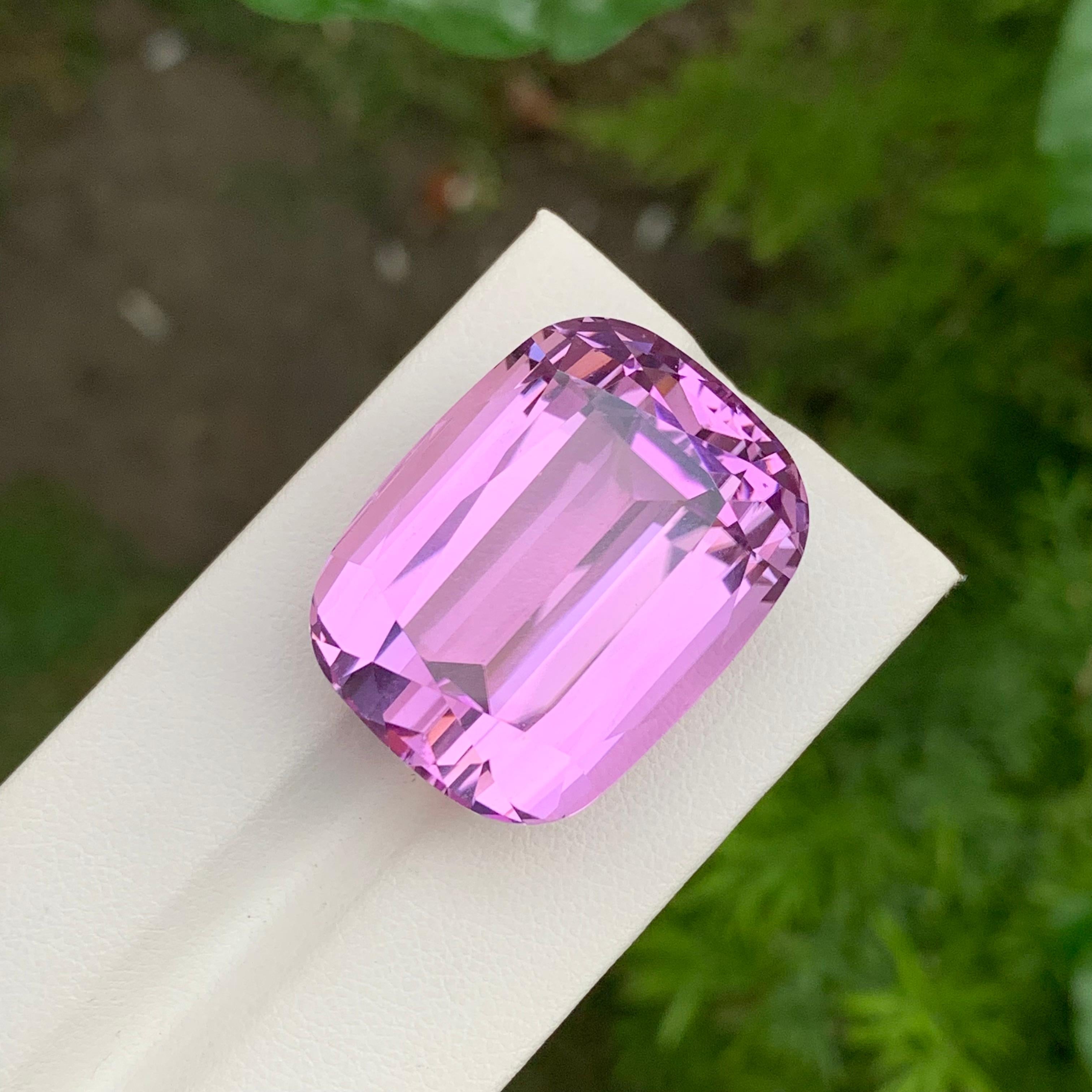 da uomo o donna Enorme gemma a forma di cuscino di Kunzite rosa pulita da 90,35 carati proveniente dall'Afghanistan in vendita