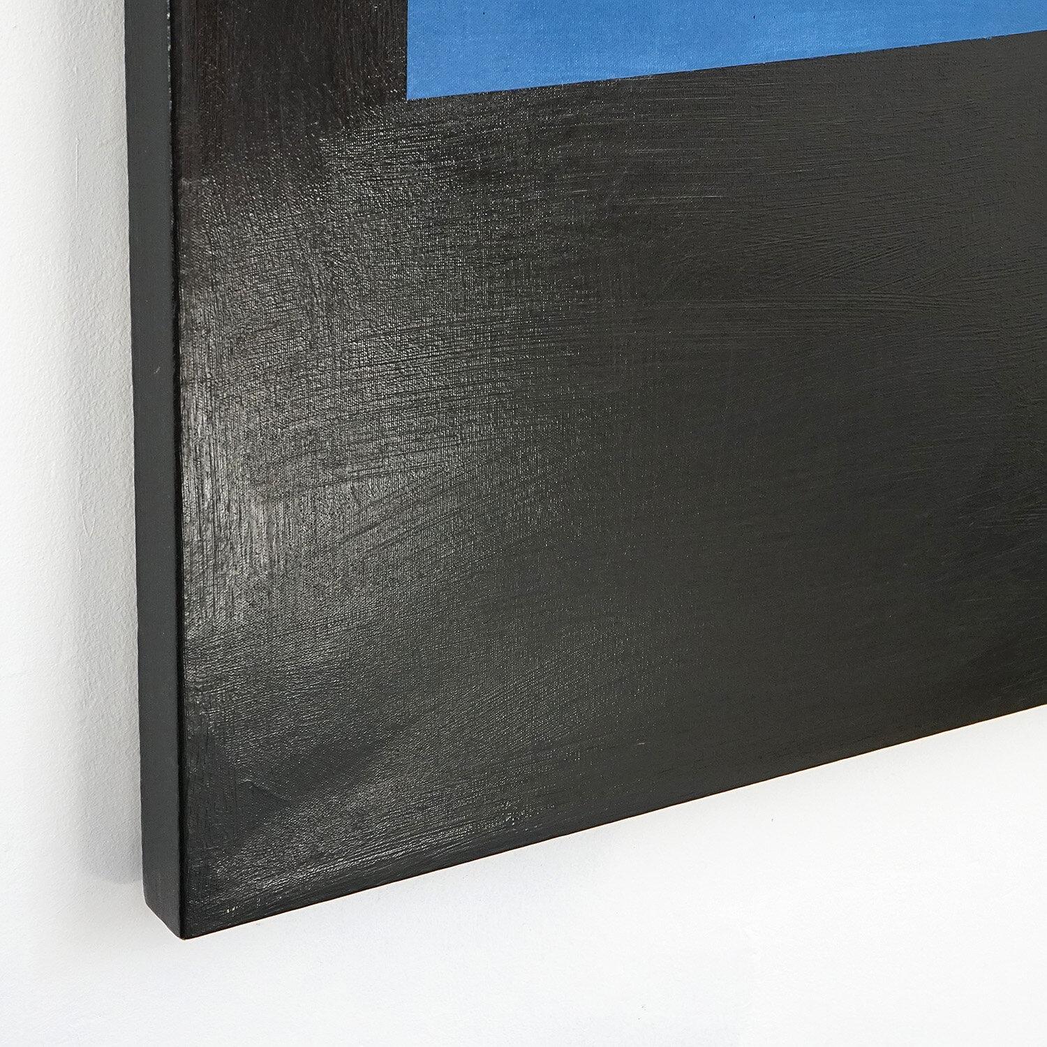 Große abstrakte minimalistische Komposition von Richard Sladden, Original-Ölgemälde im Zustand „Gut“ im Angebot in Bristol, GB