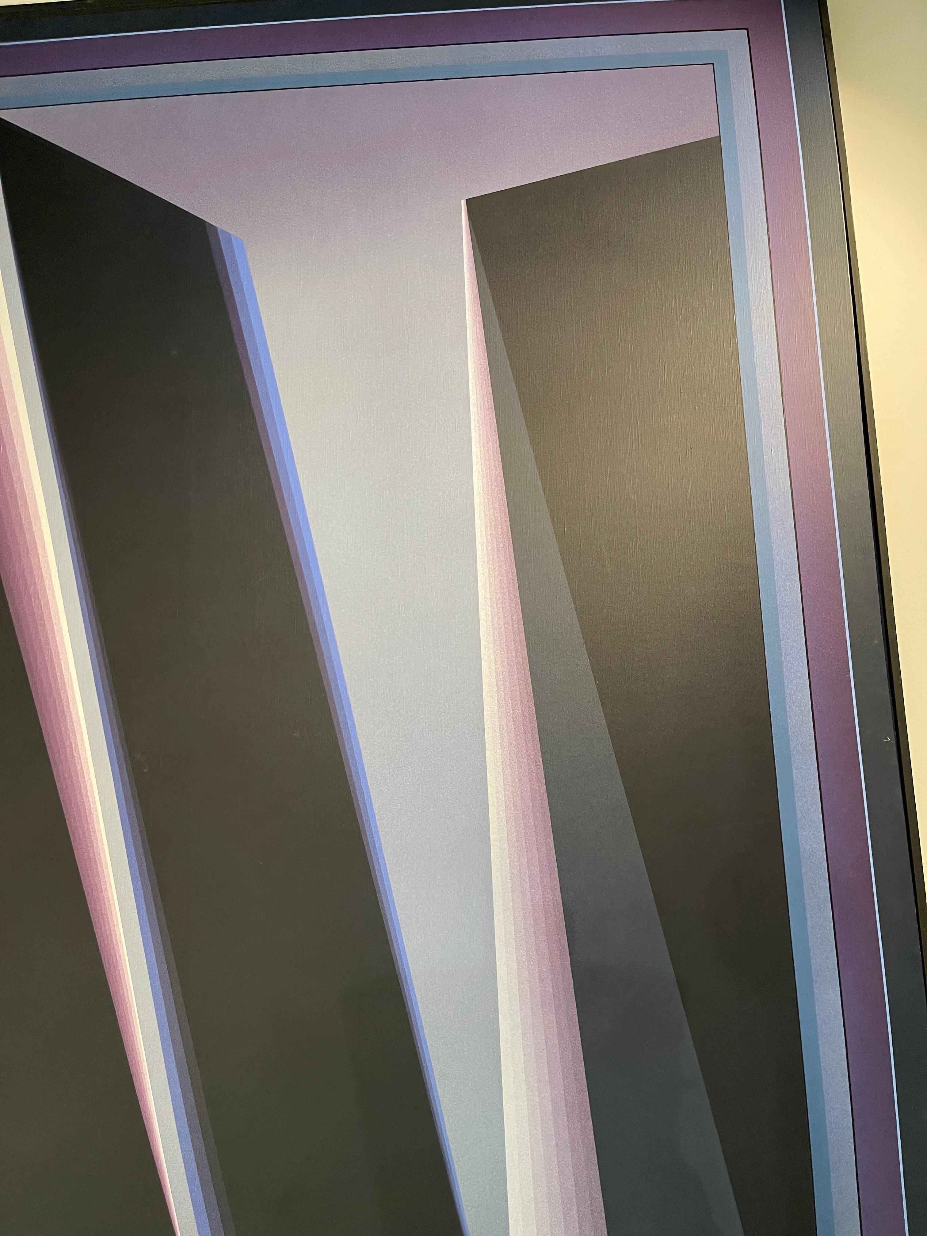 Großes abstraktes Ölgemälde auf Leinwand von Walter Strack im Angebot 3