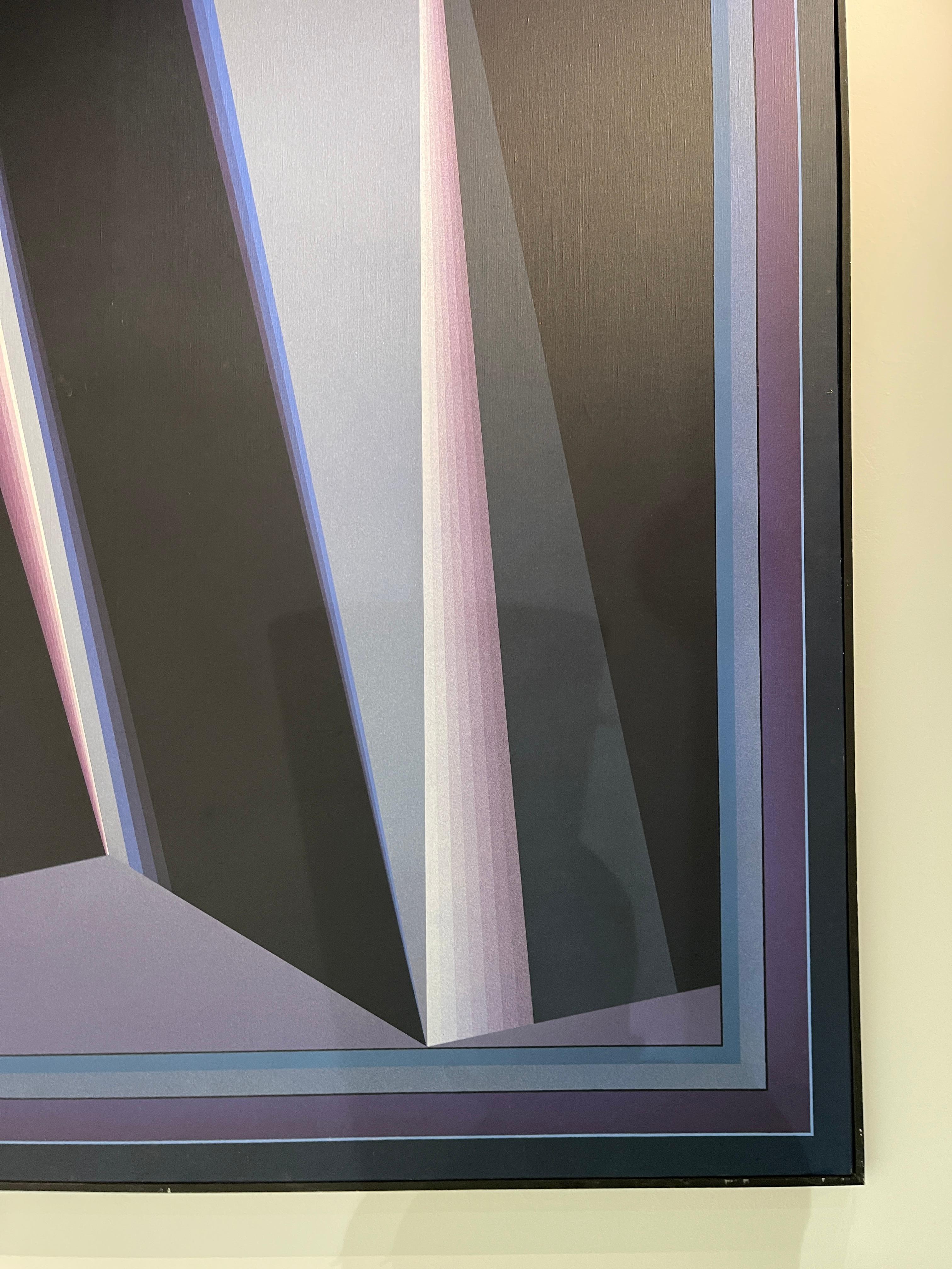 Großes abstraktes Ölgemälde auf Leinwand von Walter Strack im Angebot 4