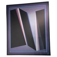 Huge abstract oil on canvas by Walter Strack