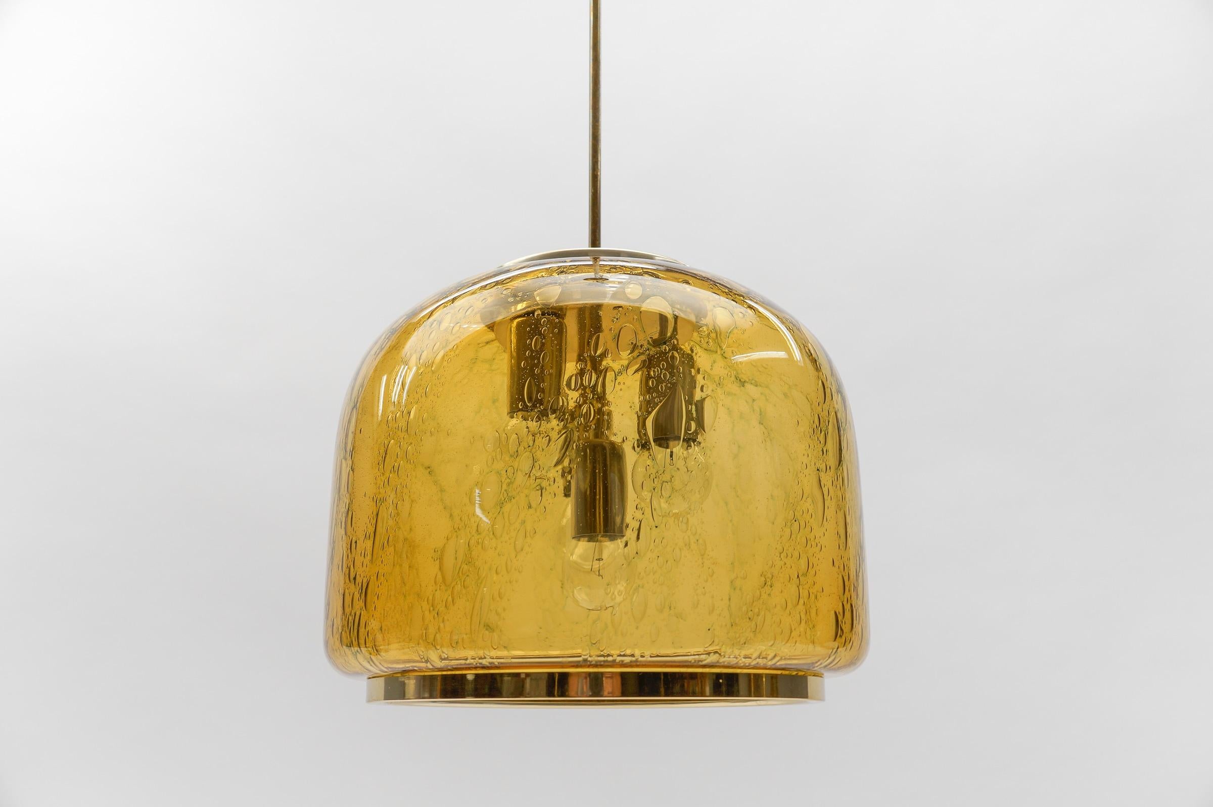 Huge Airbubble Glass Pendant Lamp by Doria, 1960s - Mid-Century Modern - Germany 1