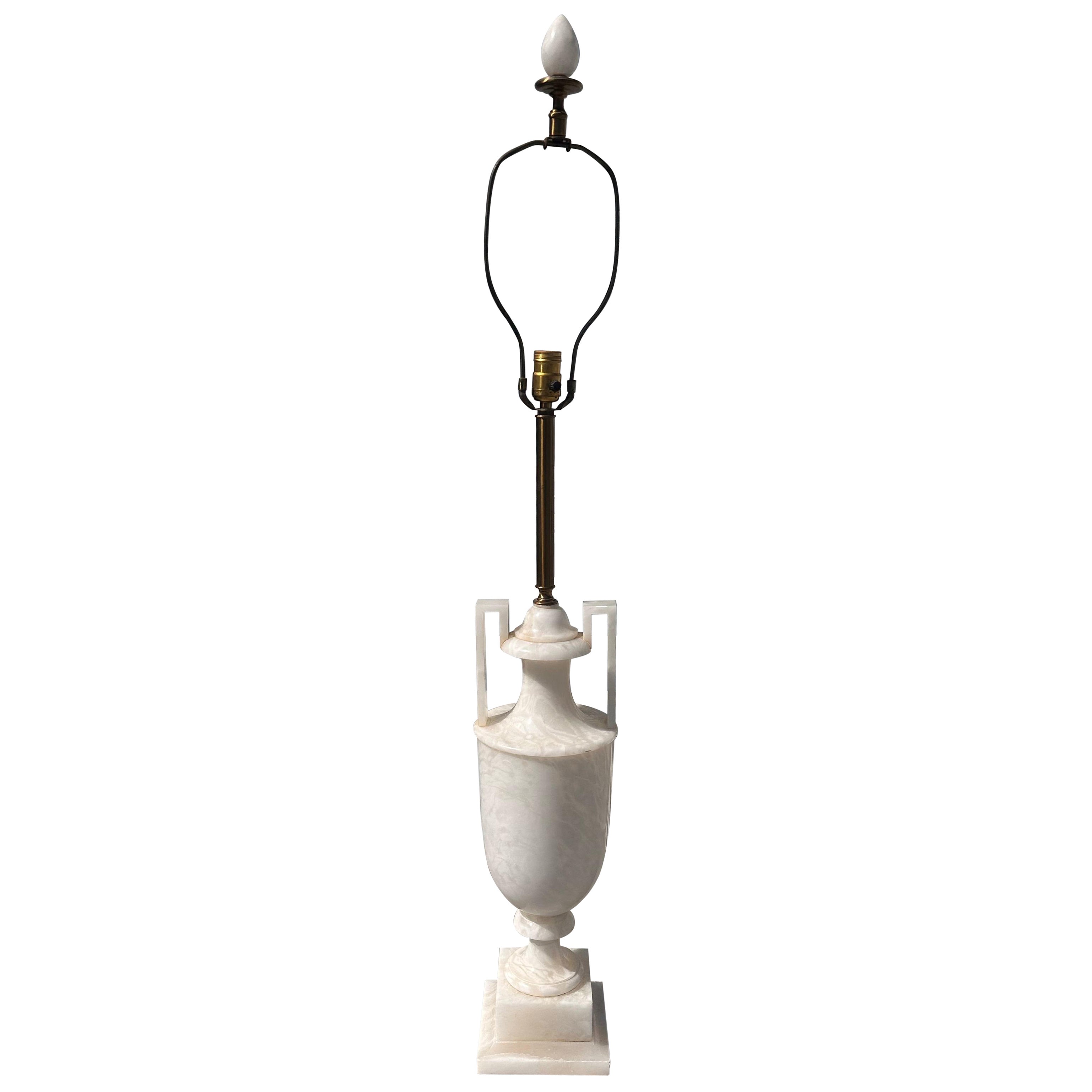 Huge Alabaster Urn table lamp