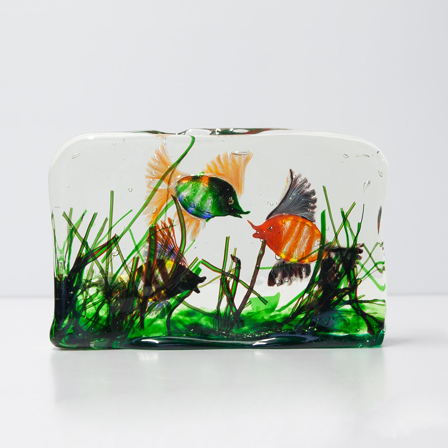 Mid-Century Modern Huge Alfredo Barbini Cenedese Aquarium Object 1960s For Sale