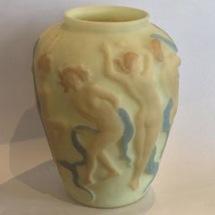 Huge American Phoenix Consolidated Satyrs and Nudes Vase