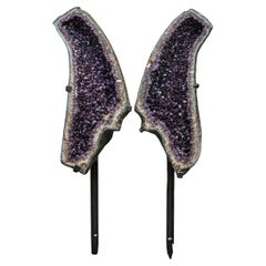 Huge Amethyst Butterfly Wing Geode (77") Crystal Cluster from Brazil