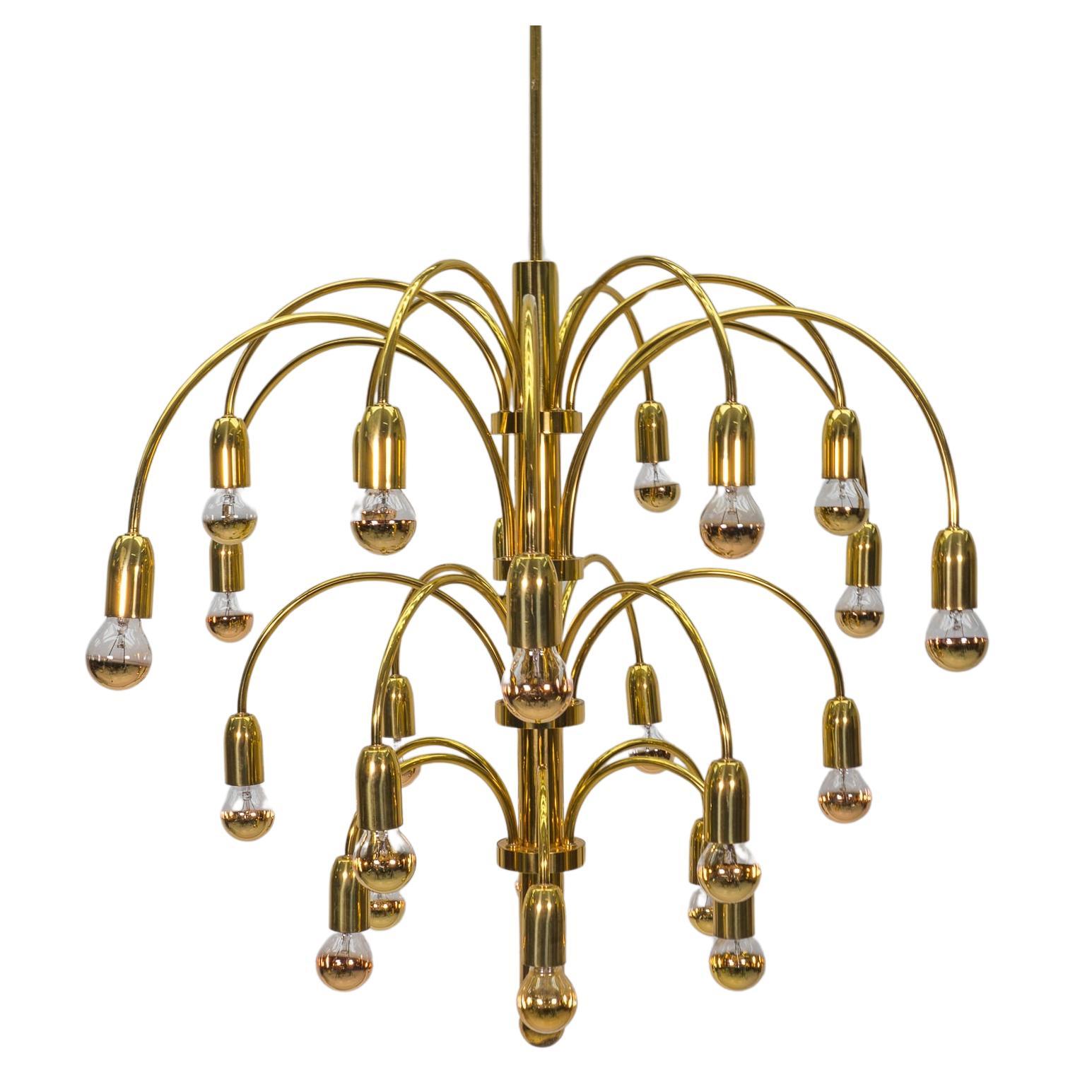 Huge and Elegant Vintage Chandelier, 1970s For Sale