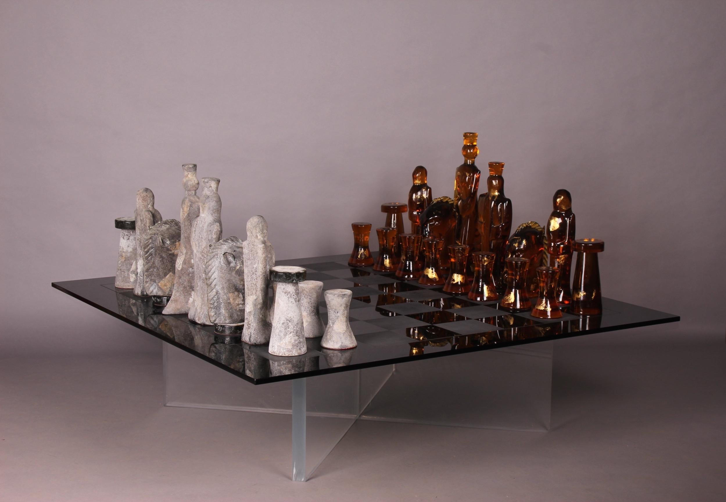 Huge and Exceptional Murano Chess Game 6