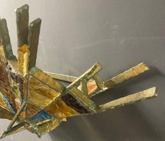 Huge and Impressive Brutalist Longobord Wall Sconce