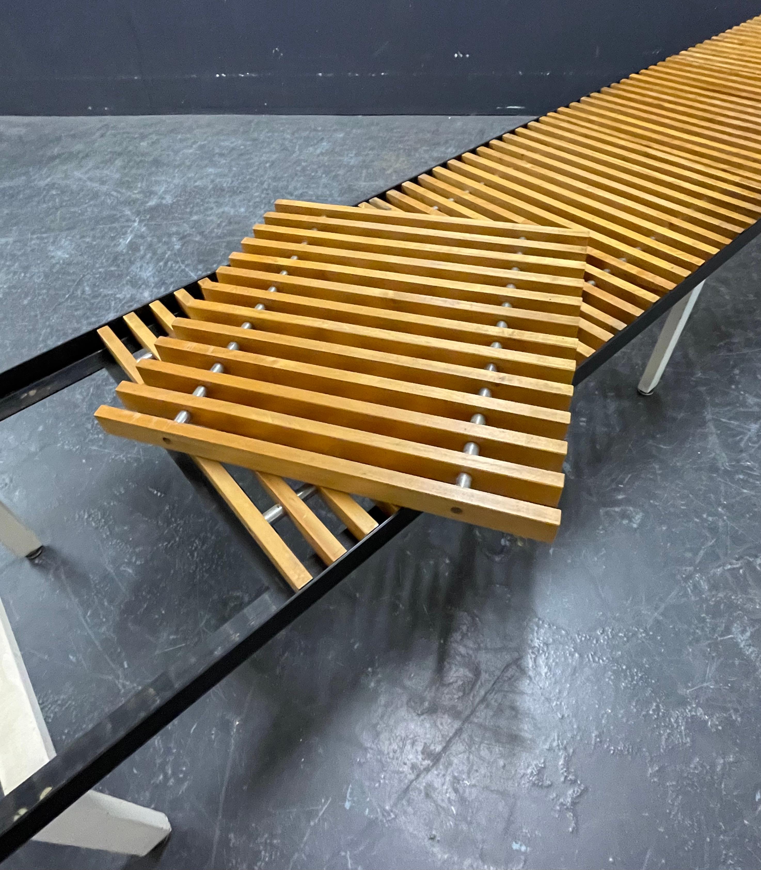 enorme y raro banco george nelson de 251 cm del modular group en venta 7